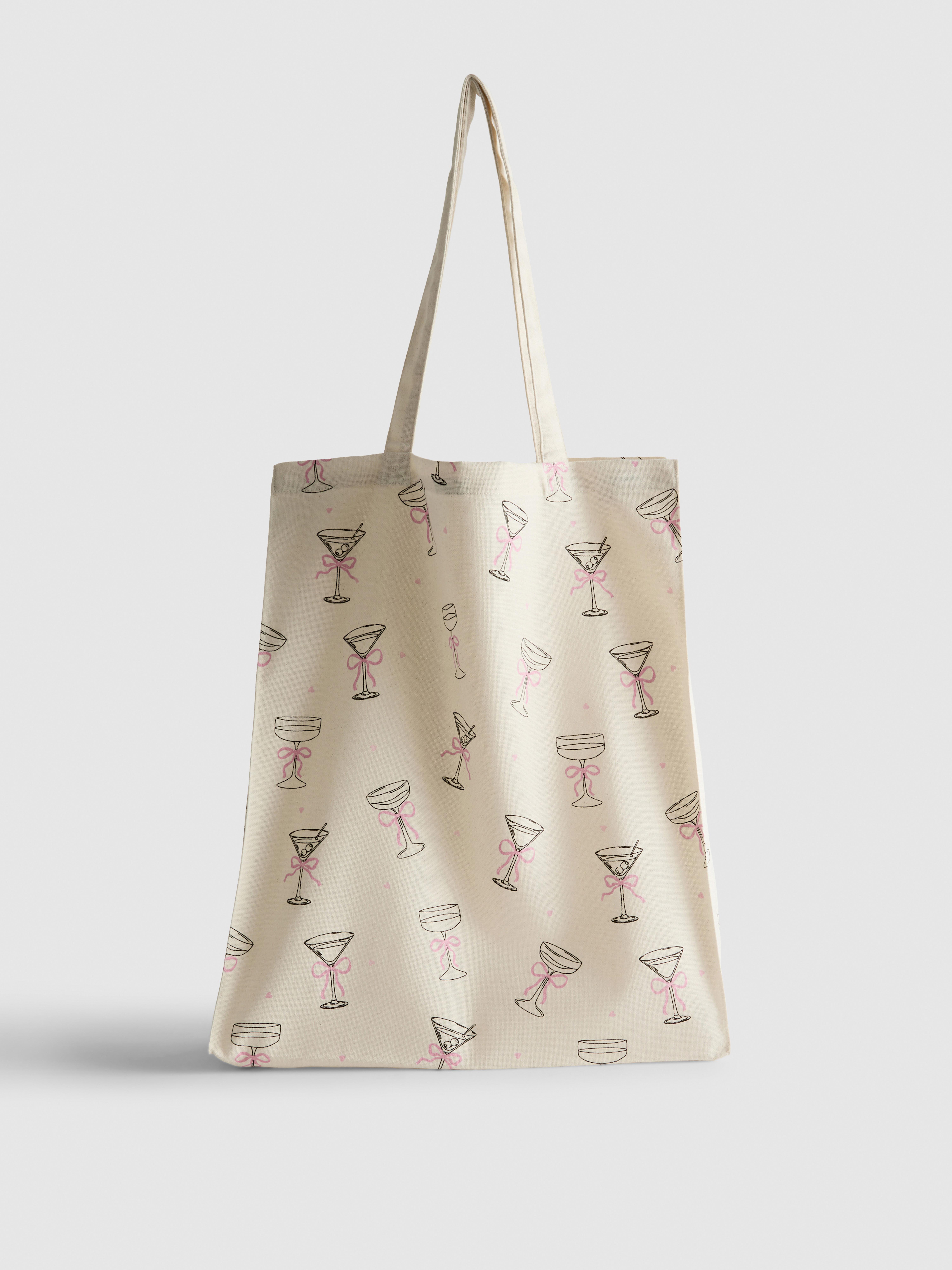 Sac fourre-tout à imprimé cocktail