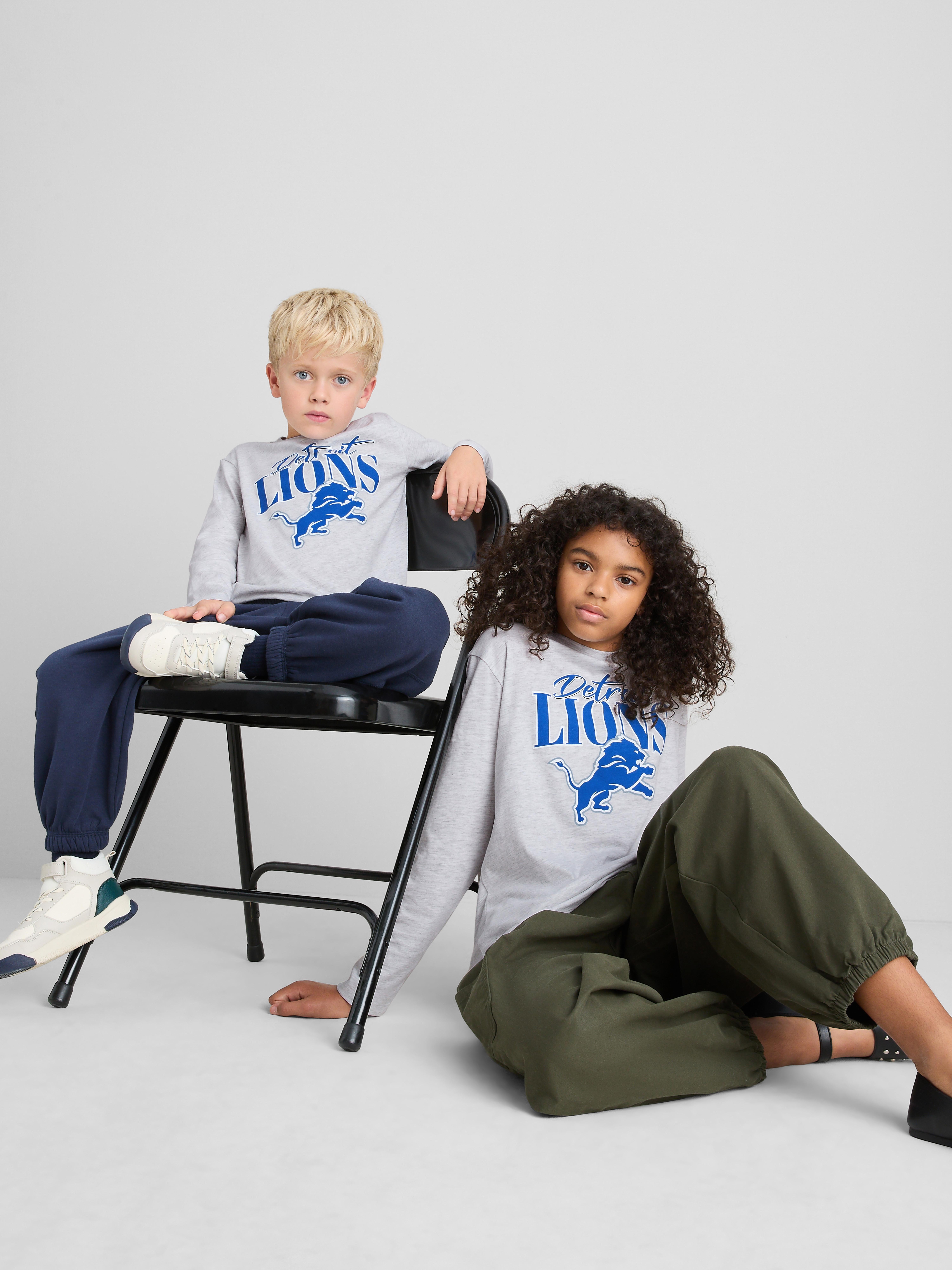 1-14yrs | NFL Detroit Lions Long Sleeve T-Shirt