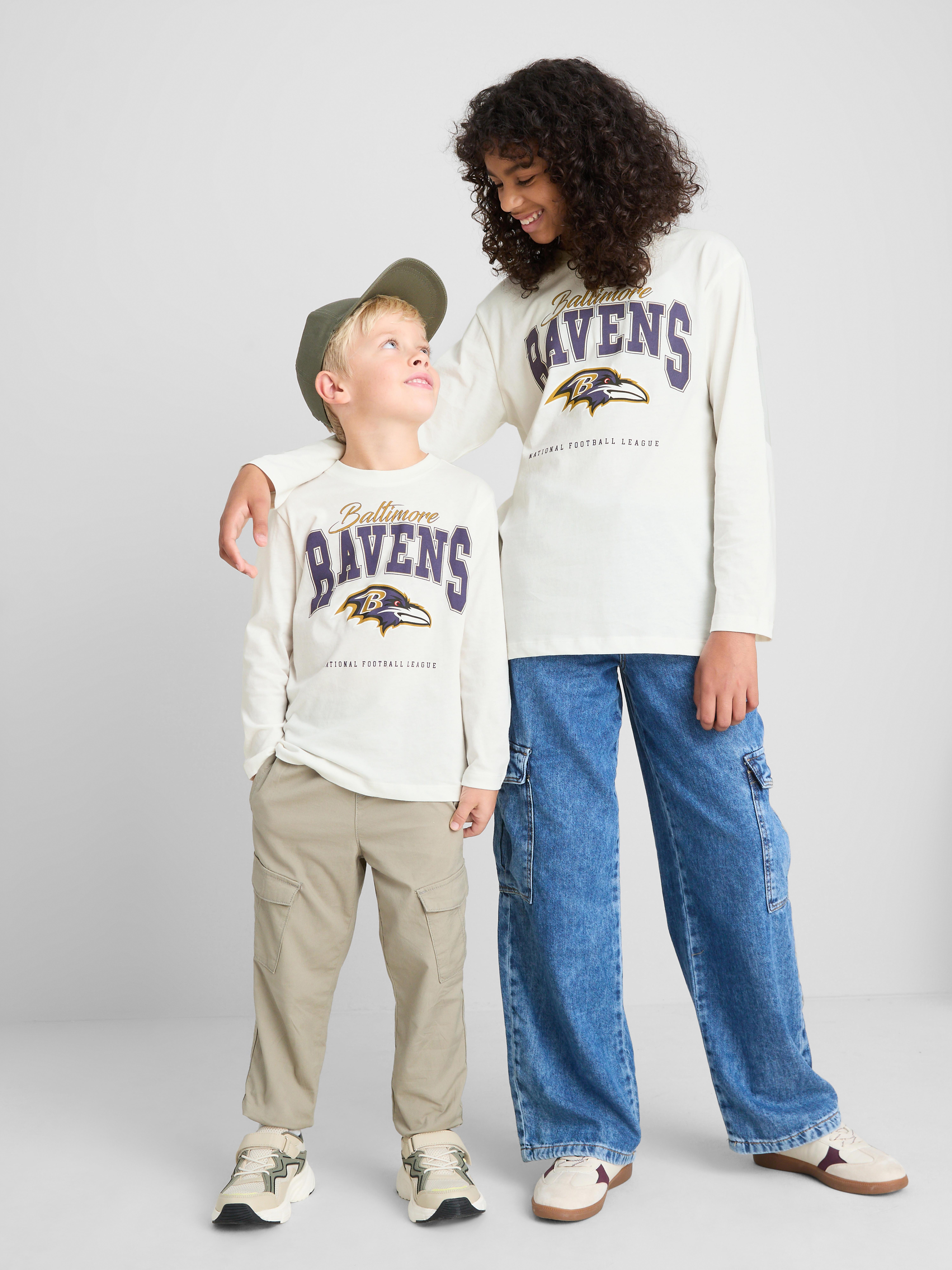 1-14yrs | NFL Baltimore Ravens Long-Sleeve T-Shirt