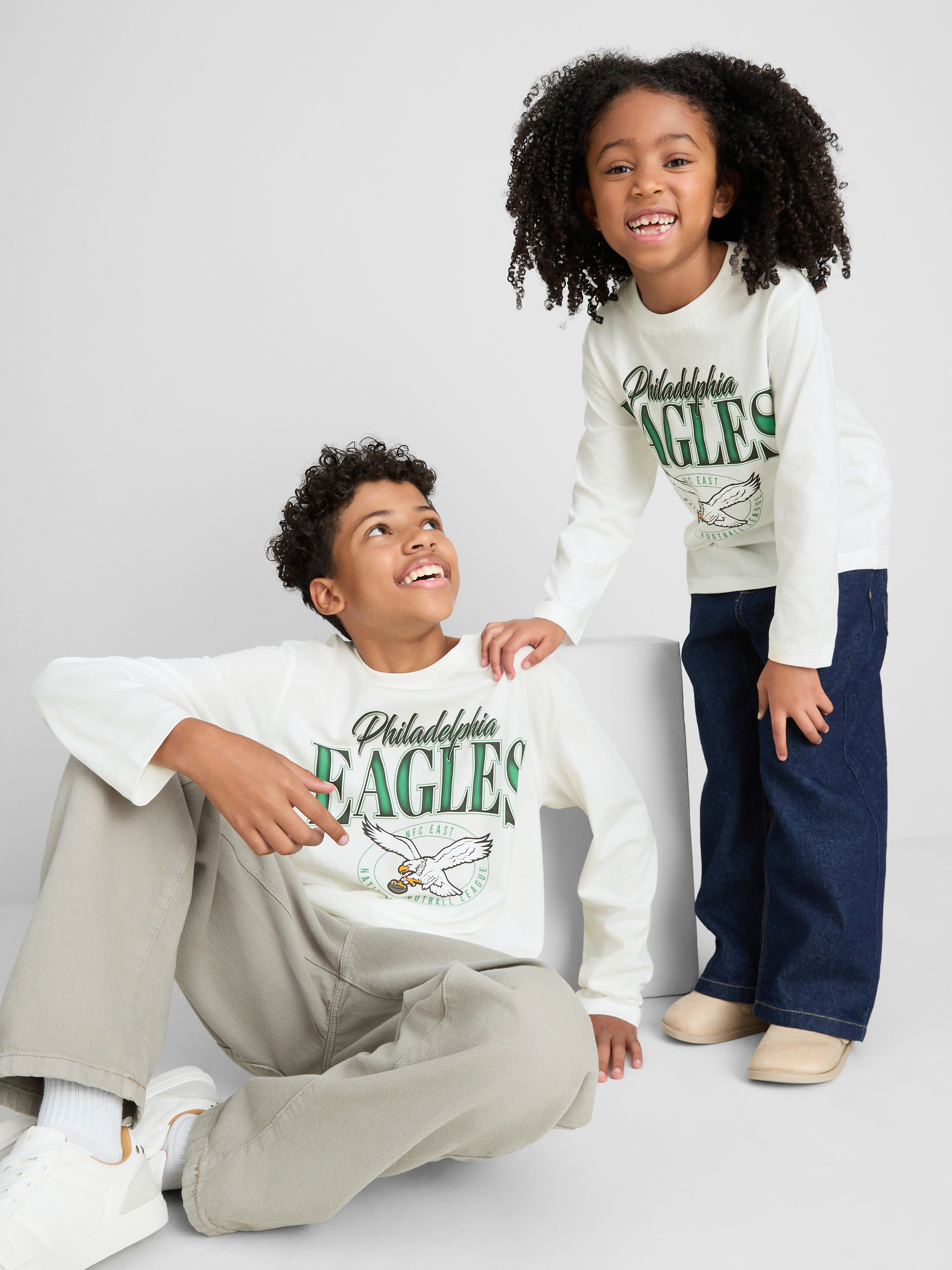 1-14yrs | NFL Philadelphia Eagles Long-Sleeve T-Shirt