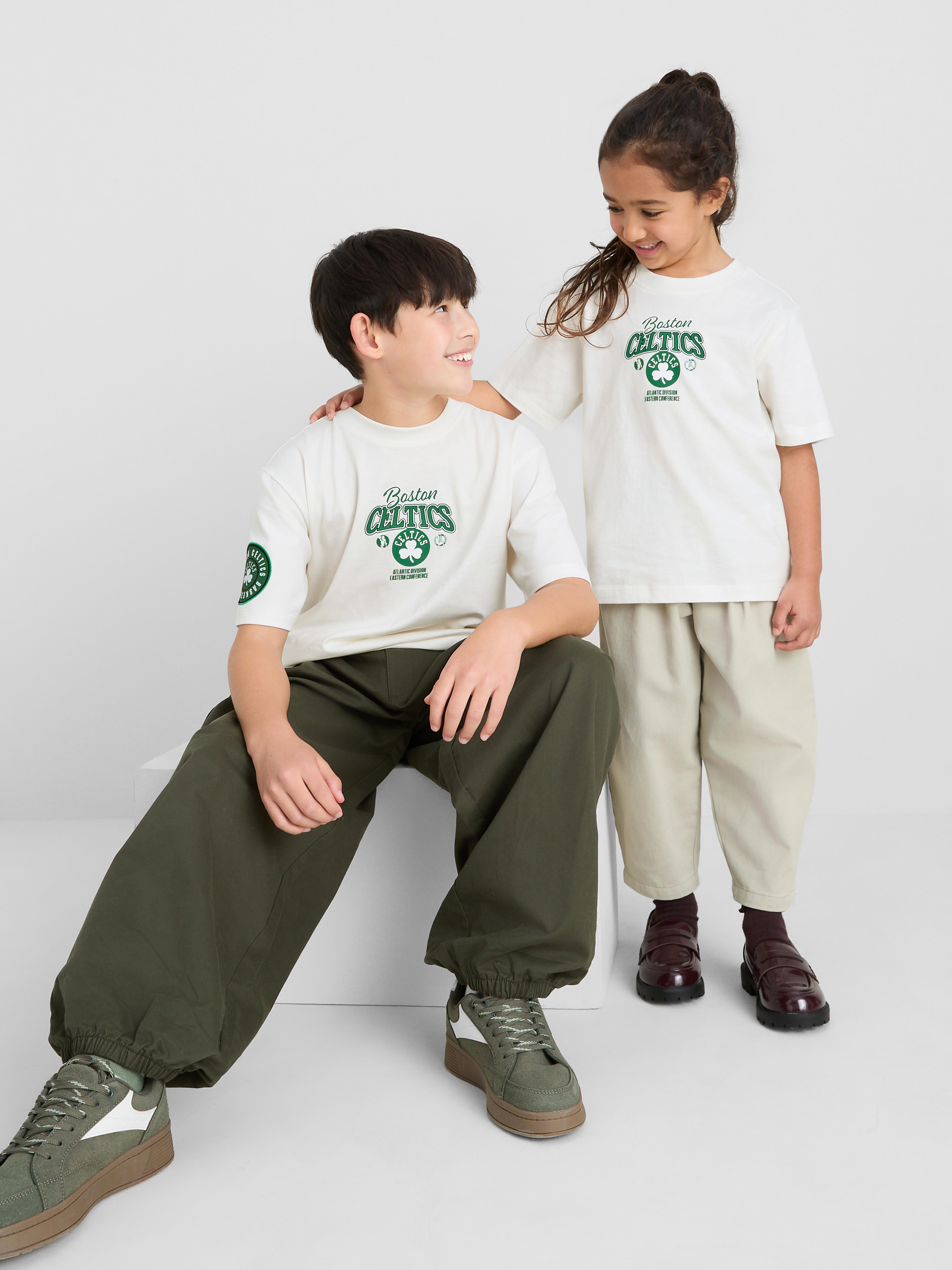 1-14yrs | NBA Boston Celtics Pure Cotton T-Shirt