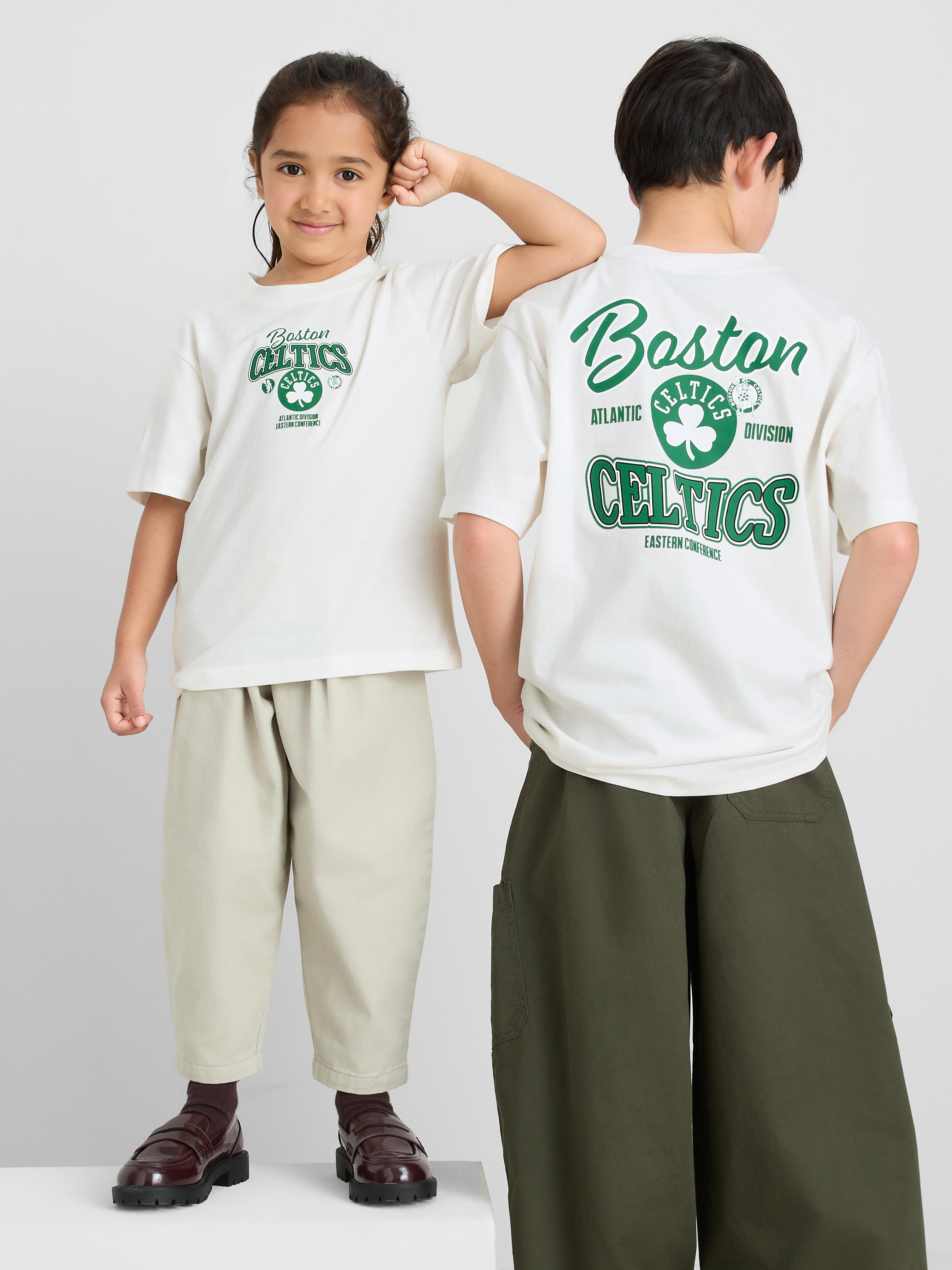 1-14yrs | NBA Boston Celtics Pure Cotton T-Shirt