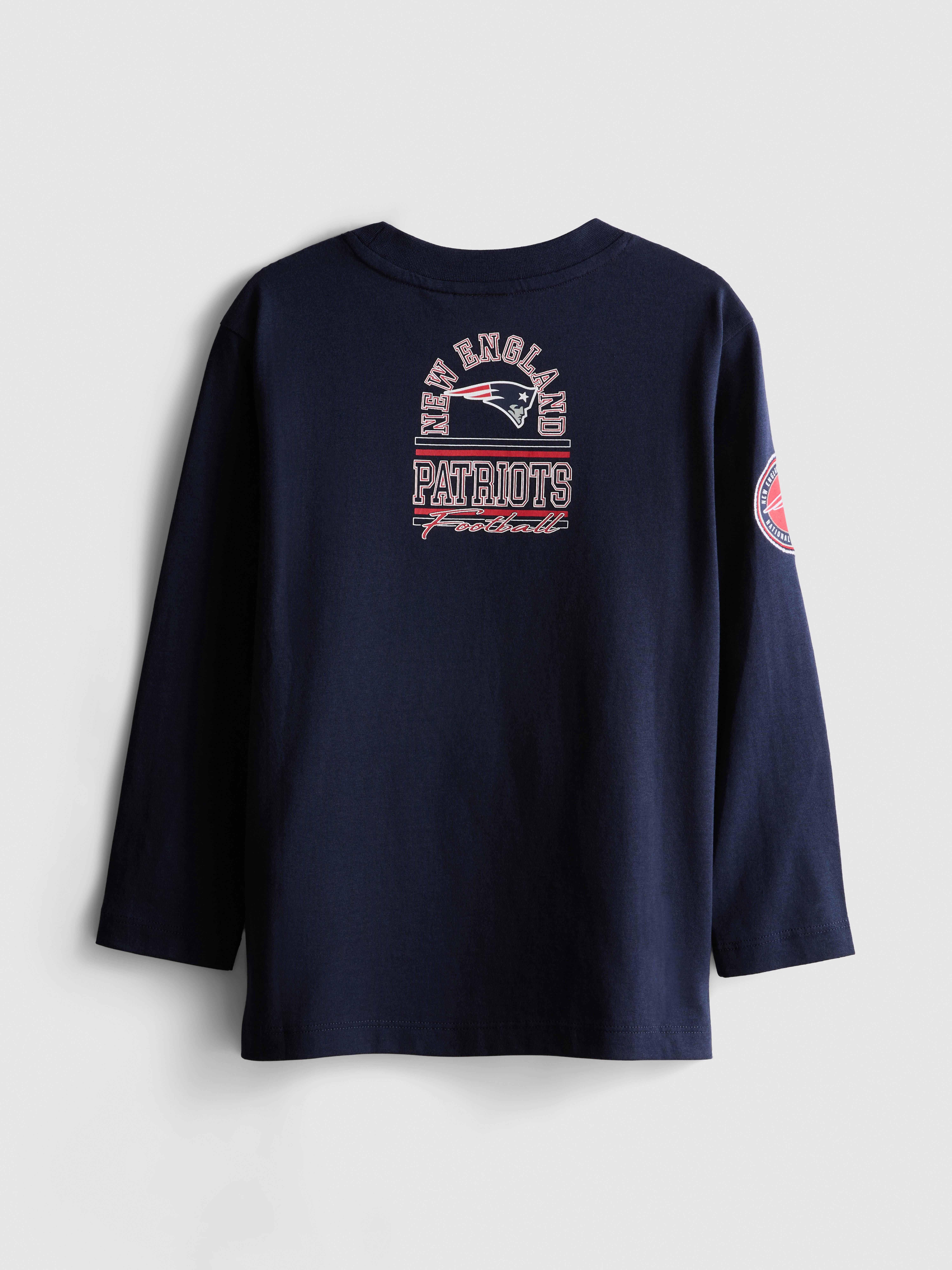1-14yrs | NFL New England Patriots Pure Cotton T-Shirt