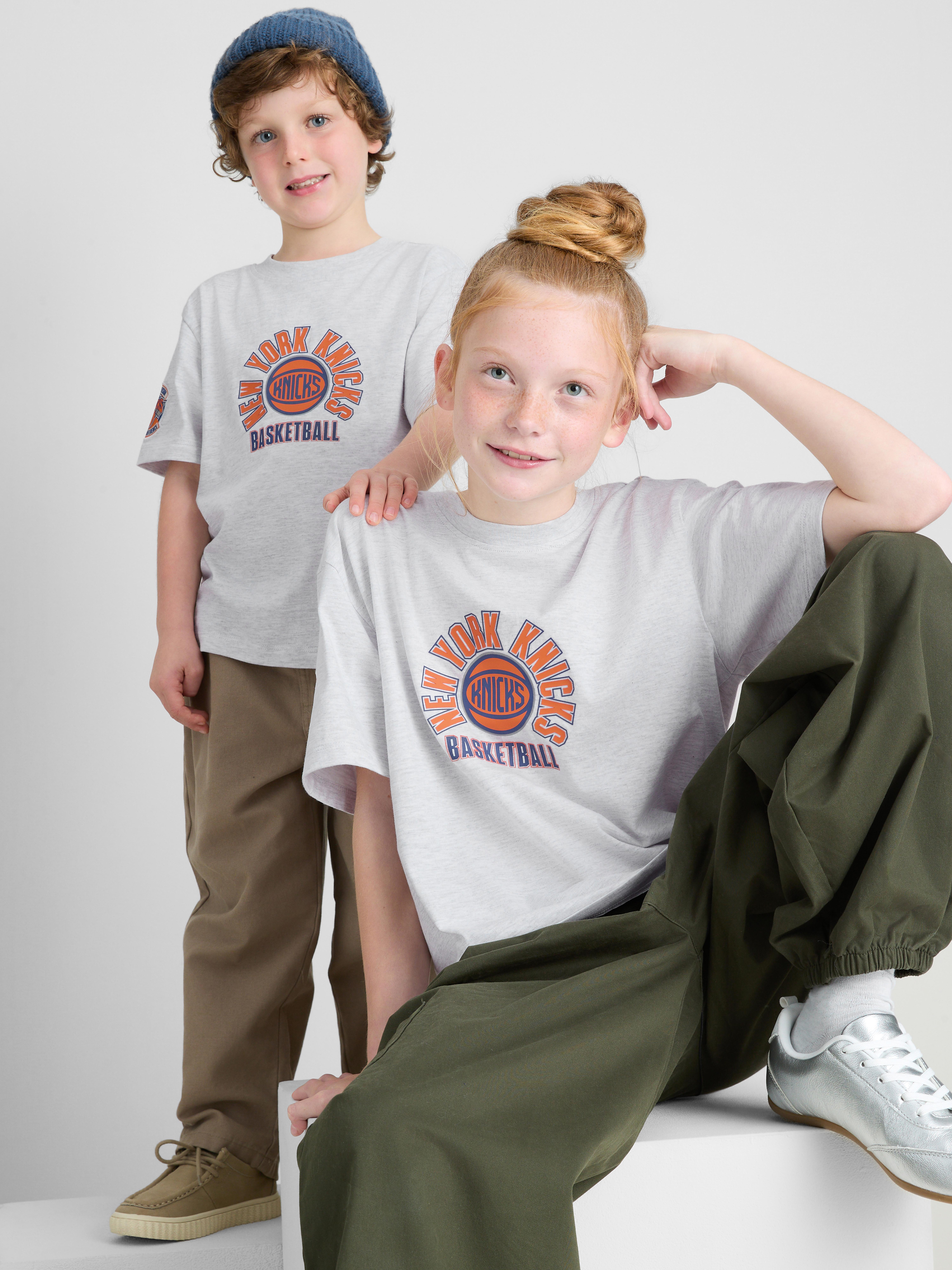 1-14yrs | NBA New York Knicks Cotton-Rich T-Shirt