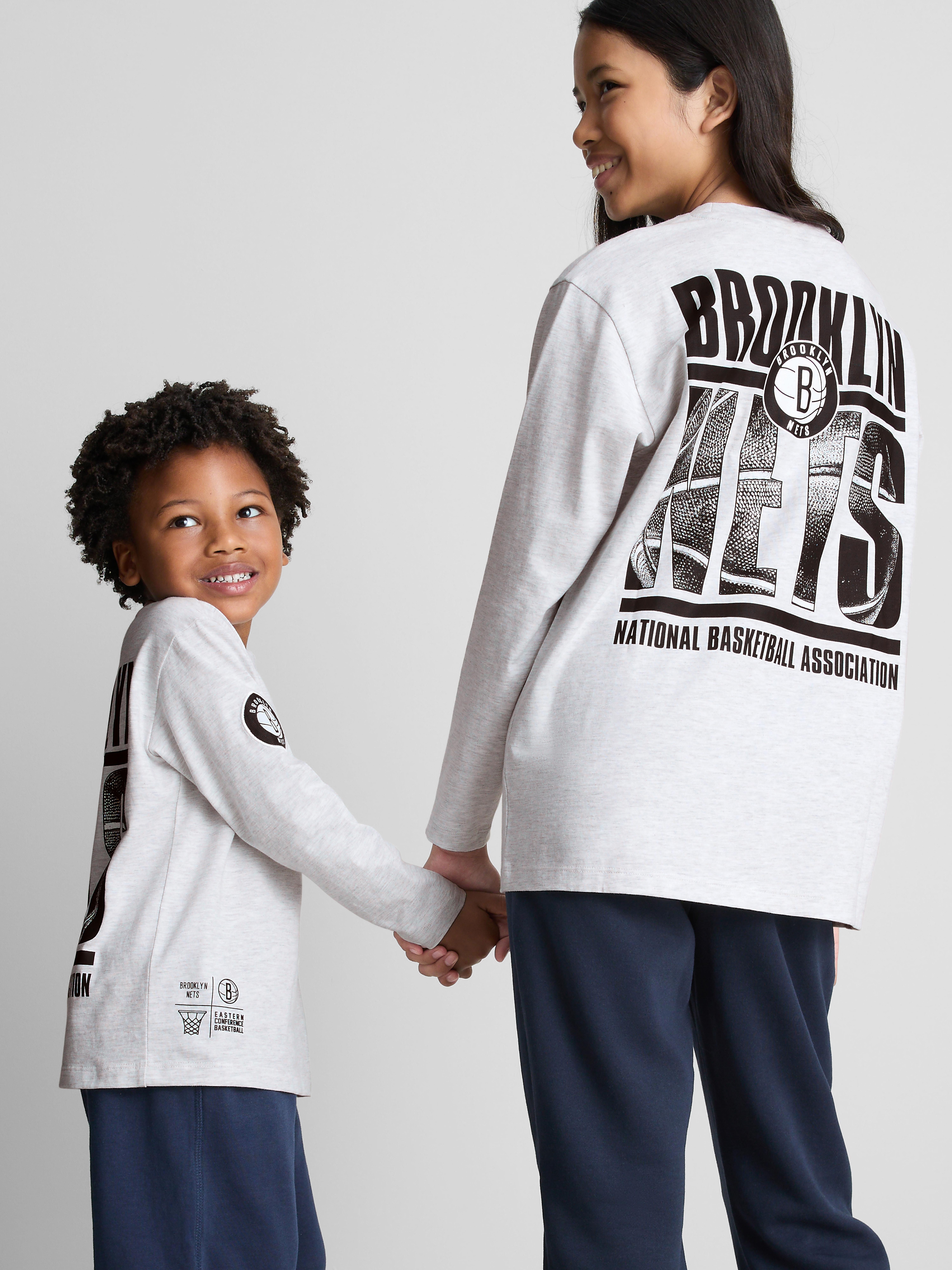 1-14yrs | NBA Brooklyn Nets Cotton-Rich T-Shirt