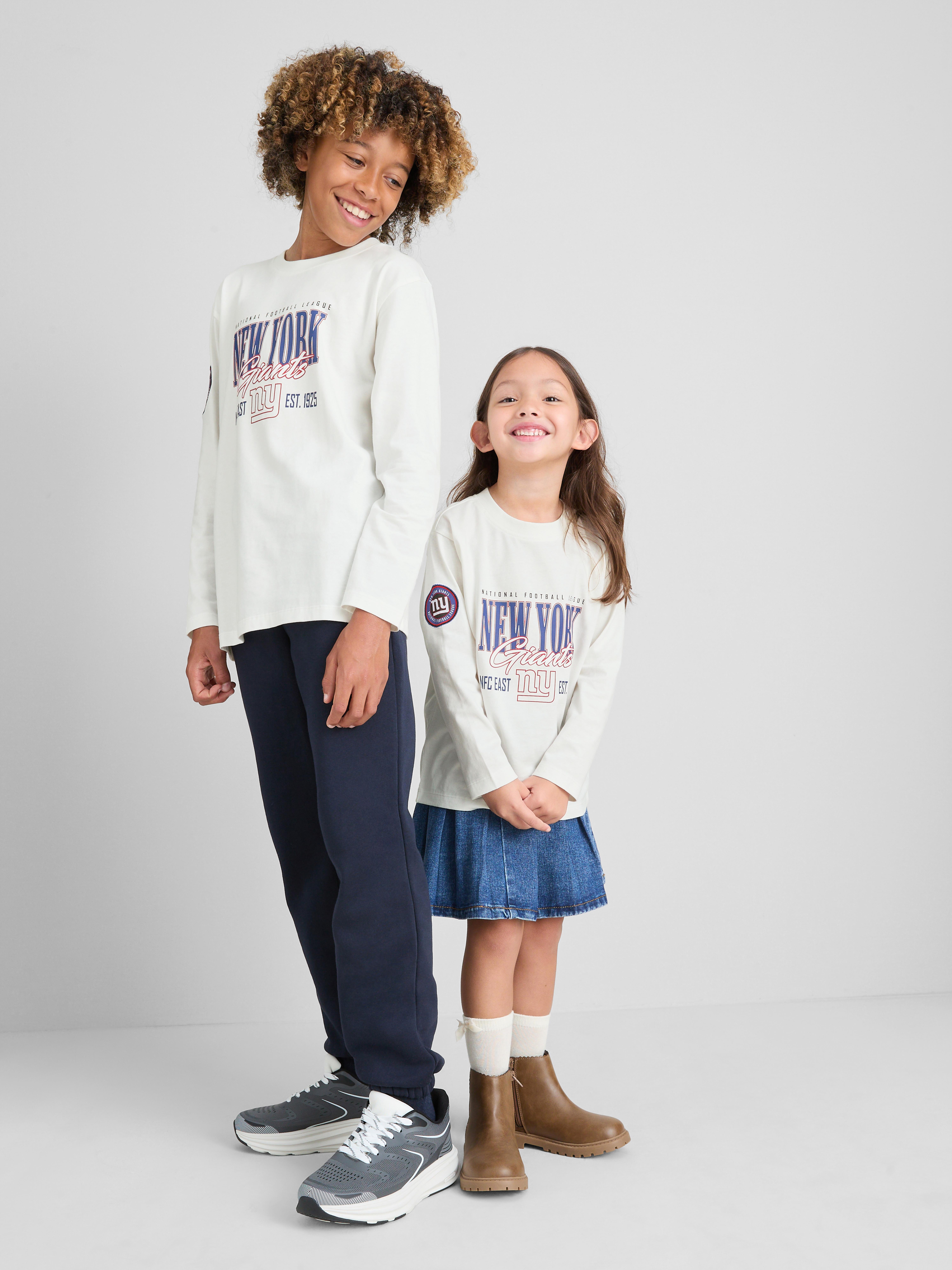 1-14yrs | NFL New York Giants Pure Cotton T-Shirt