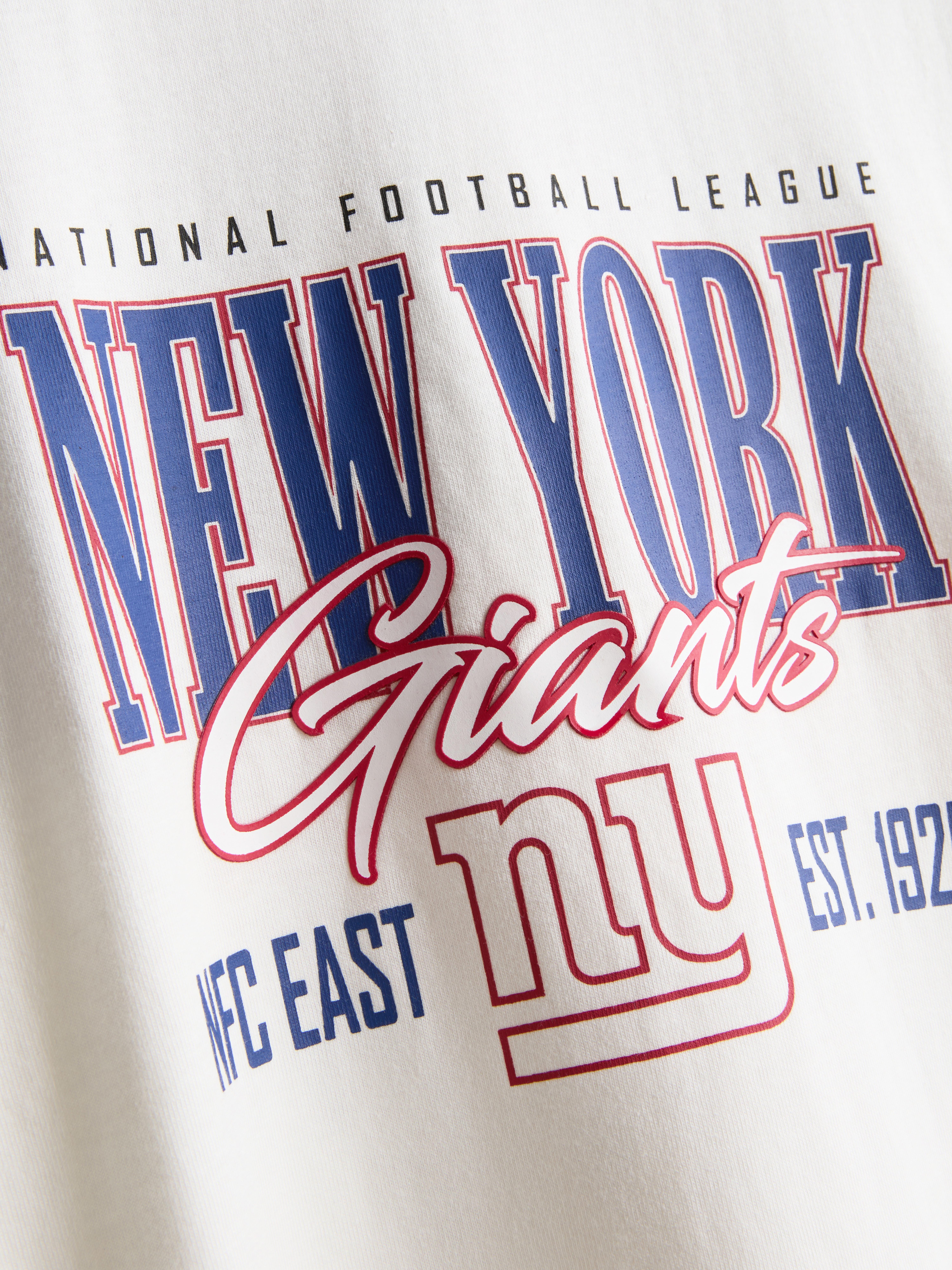 1-14yrs | NFL New York Giants Pure Cotton T-Shirt