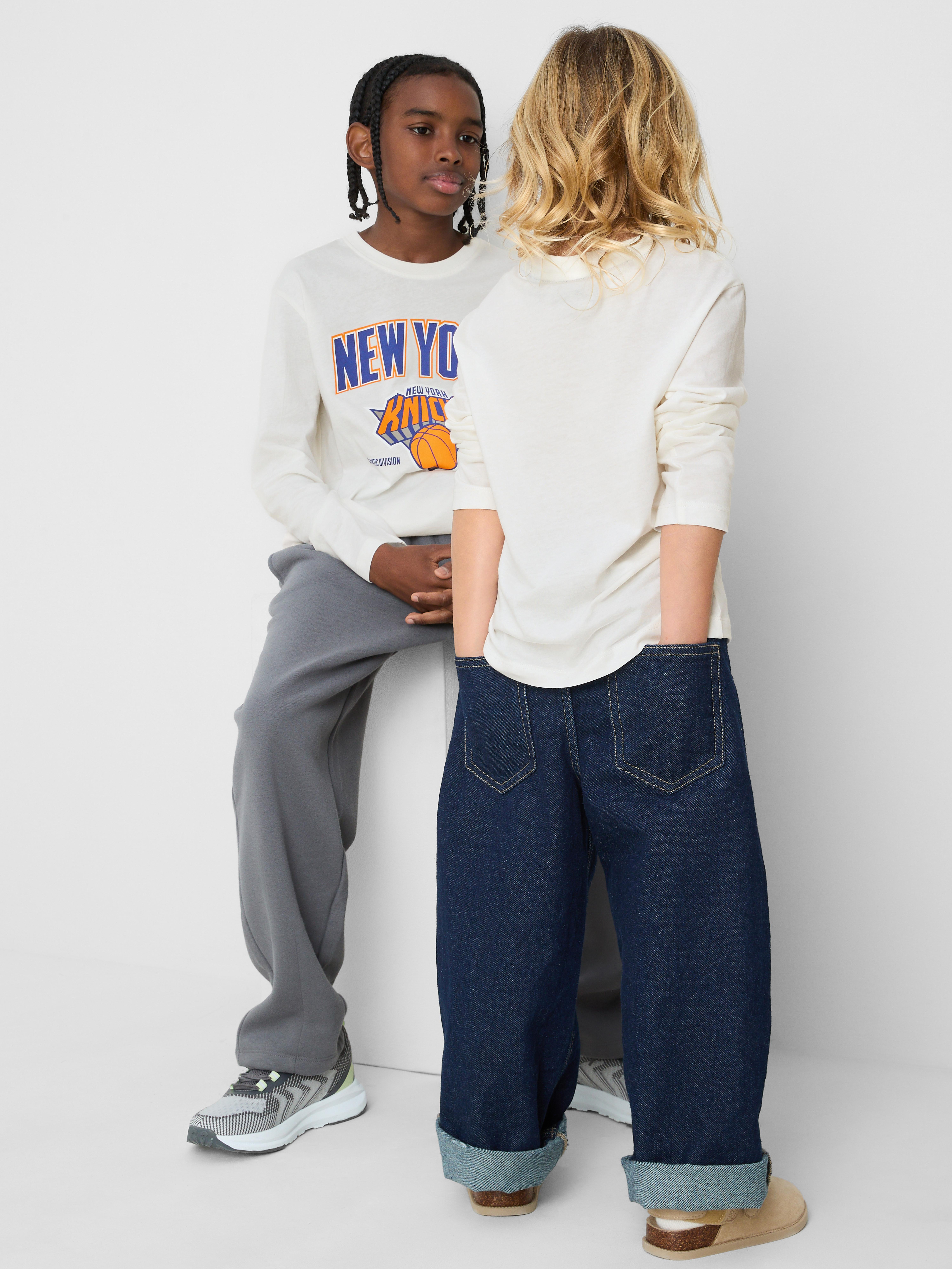 1-14yrs | NBA New York Knicks Pure Cotton T-Shirt