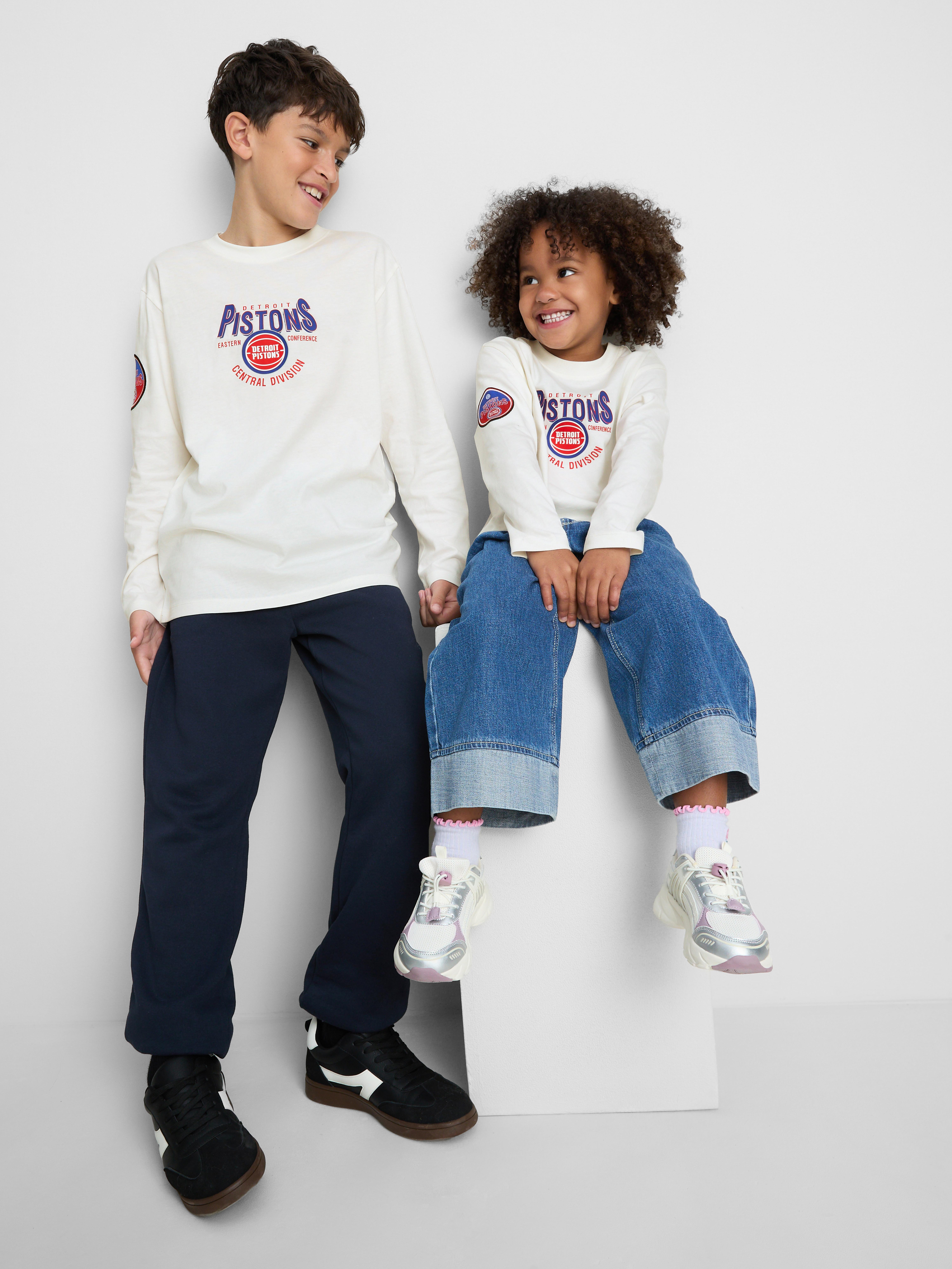 1-14yrs | NBA Detroit Pistons Pure Cotton T-Shirt