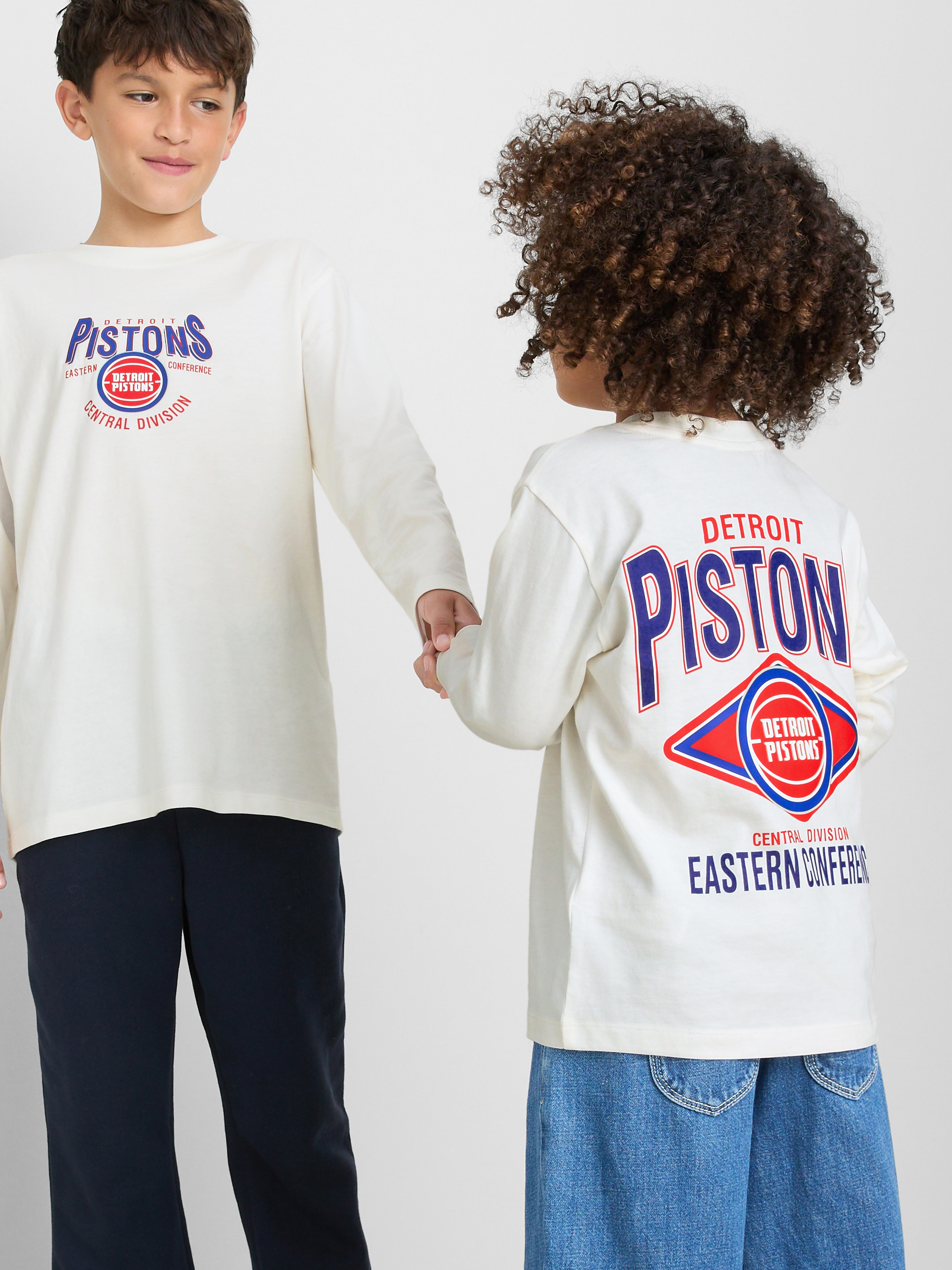 1-14yrs | NBA Detroit Pistons Pure Cotton T-Shirt