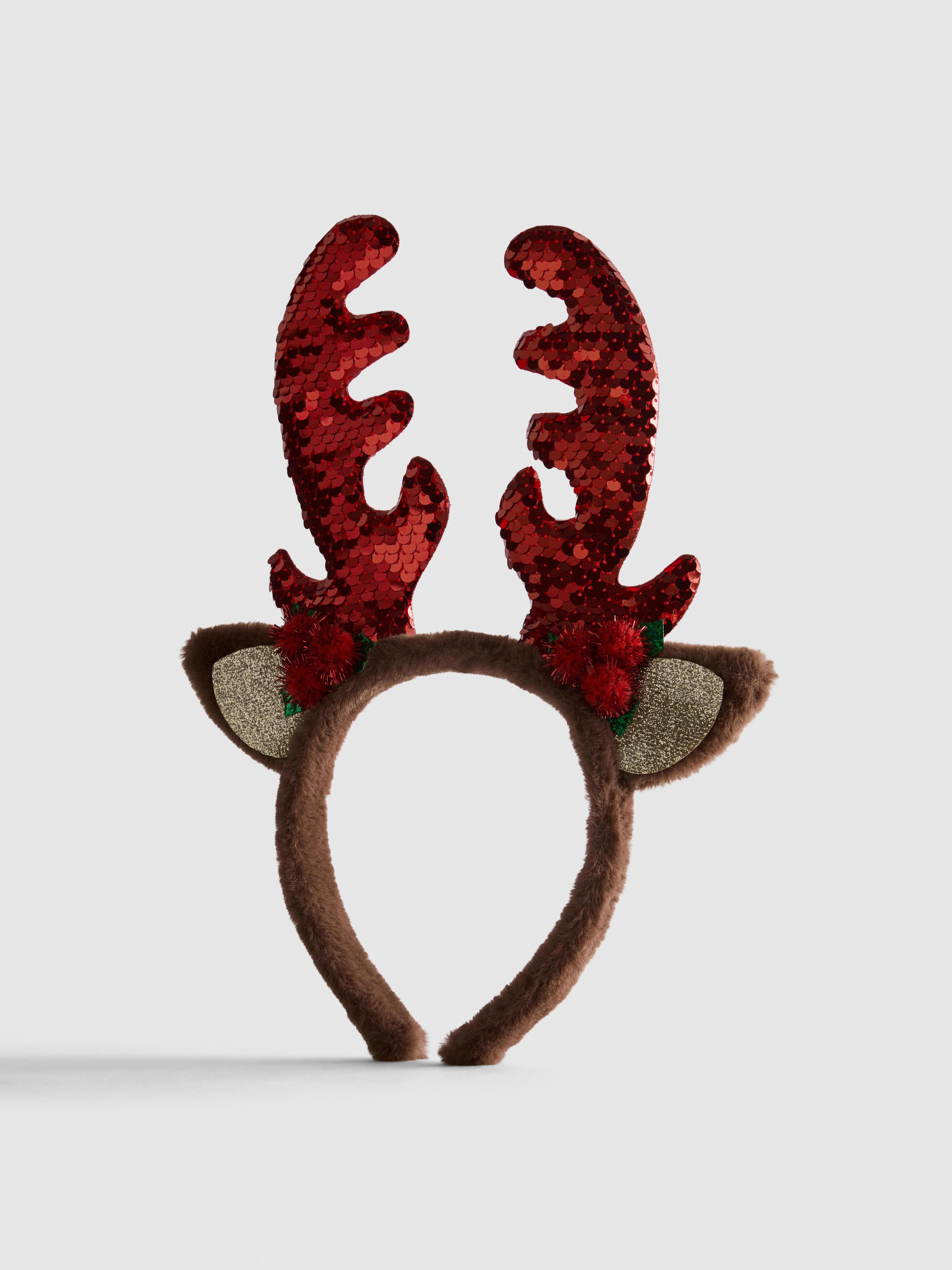 Sequin Reindeer Antler Headband