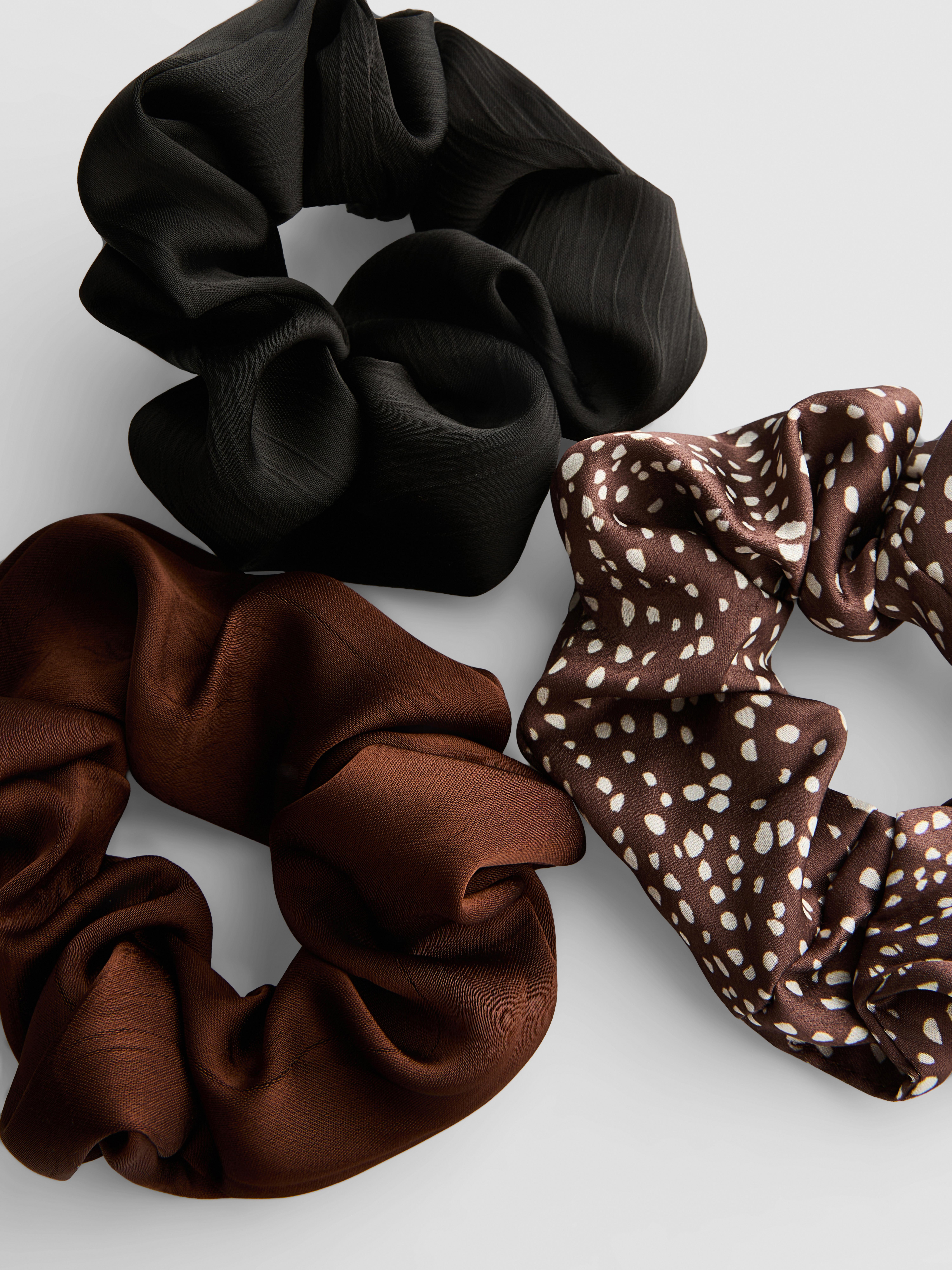 3pk Oversized Satin Scrunchies