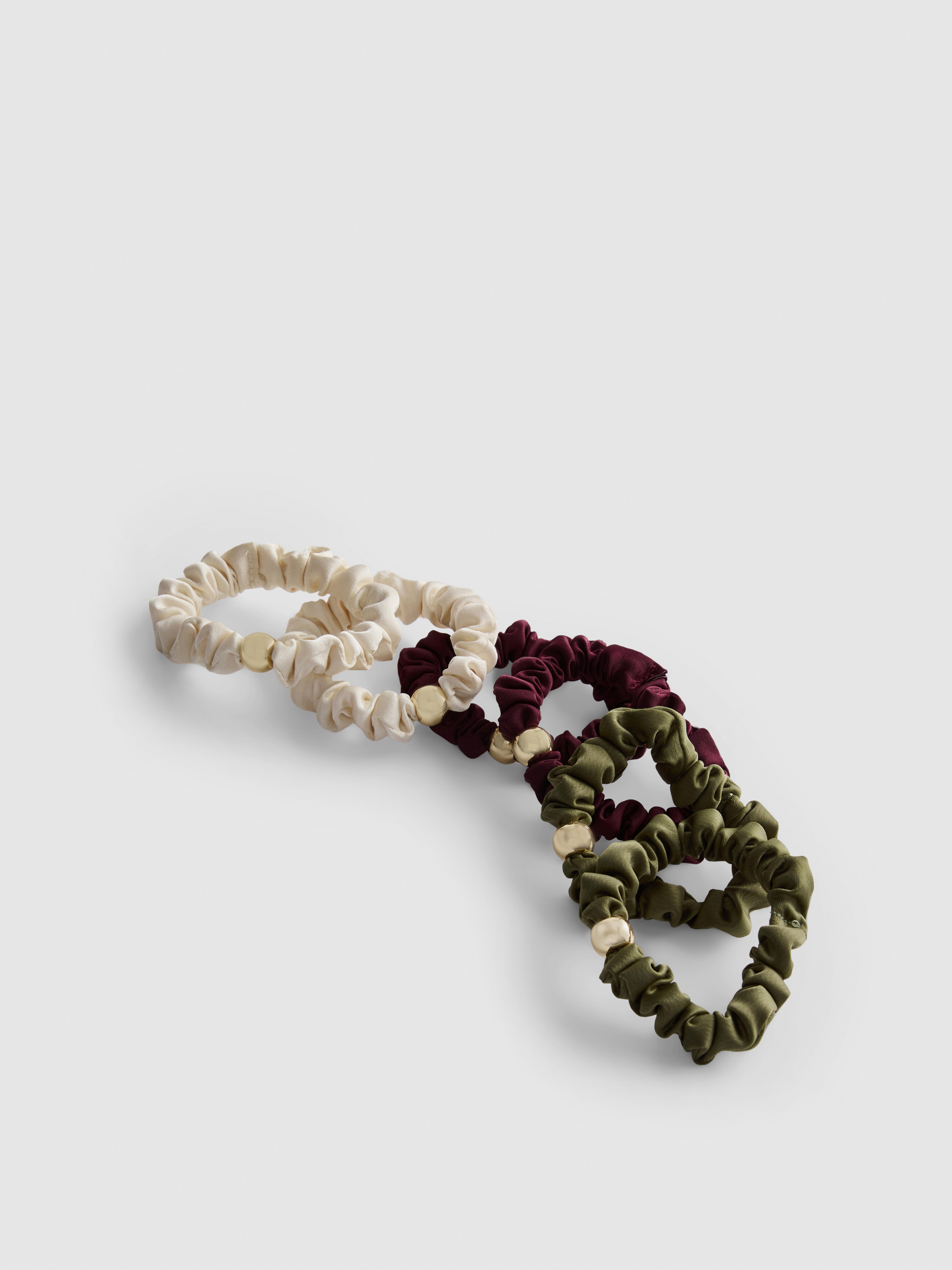 6pk Satin Skinny Scrunchies