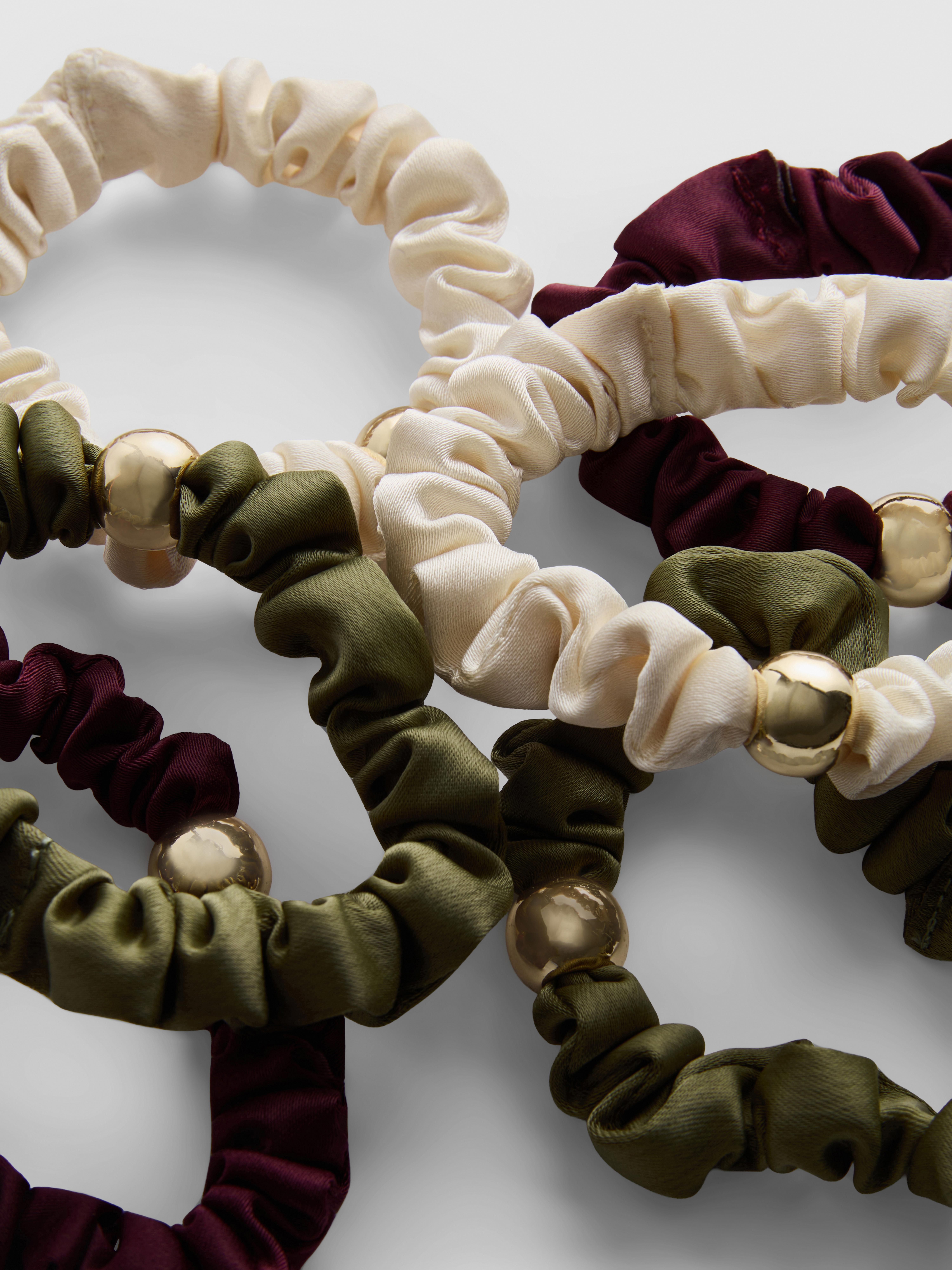 6pk Satin Skinny Scrunchies