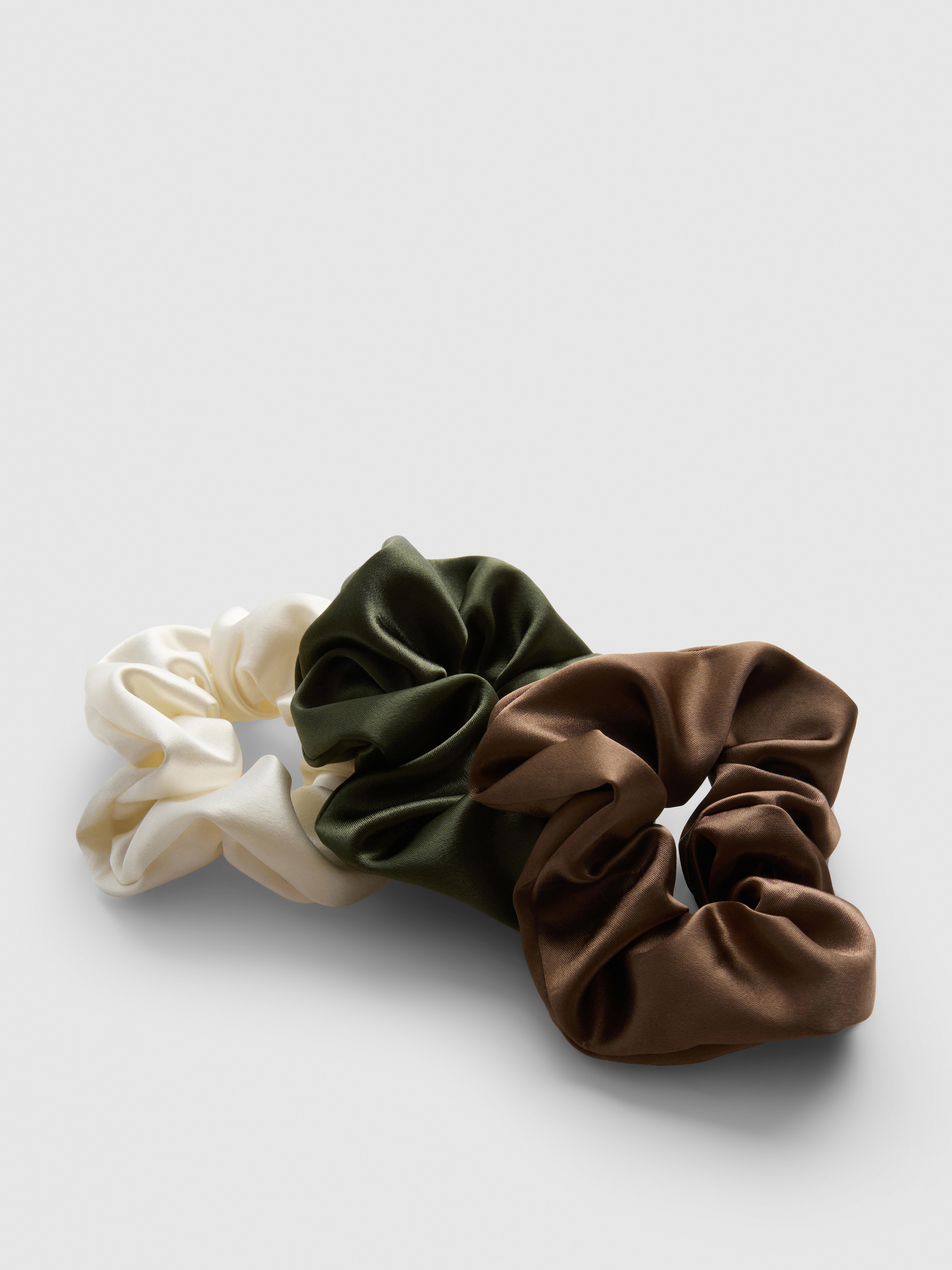 3-Pack Satin Scrunchies