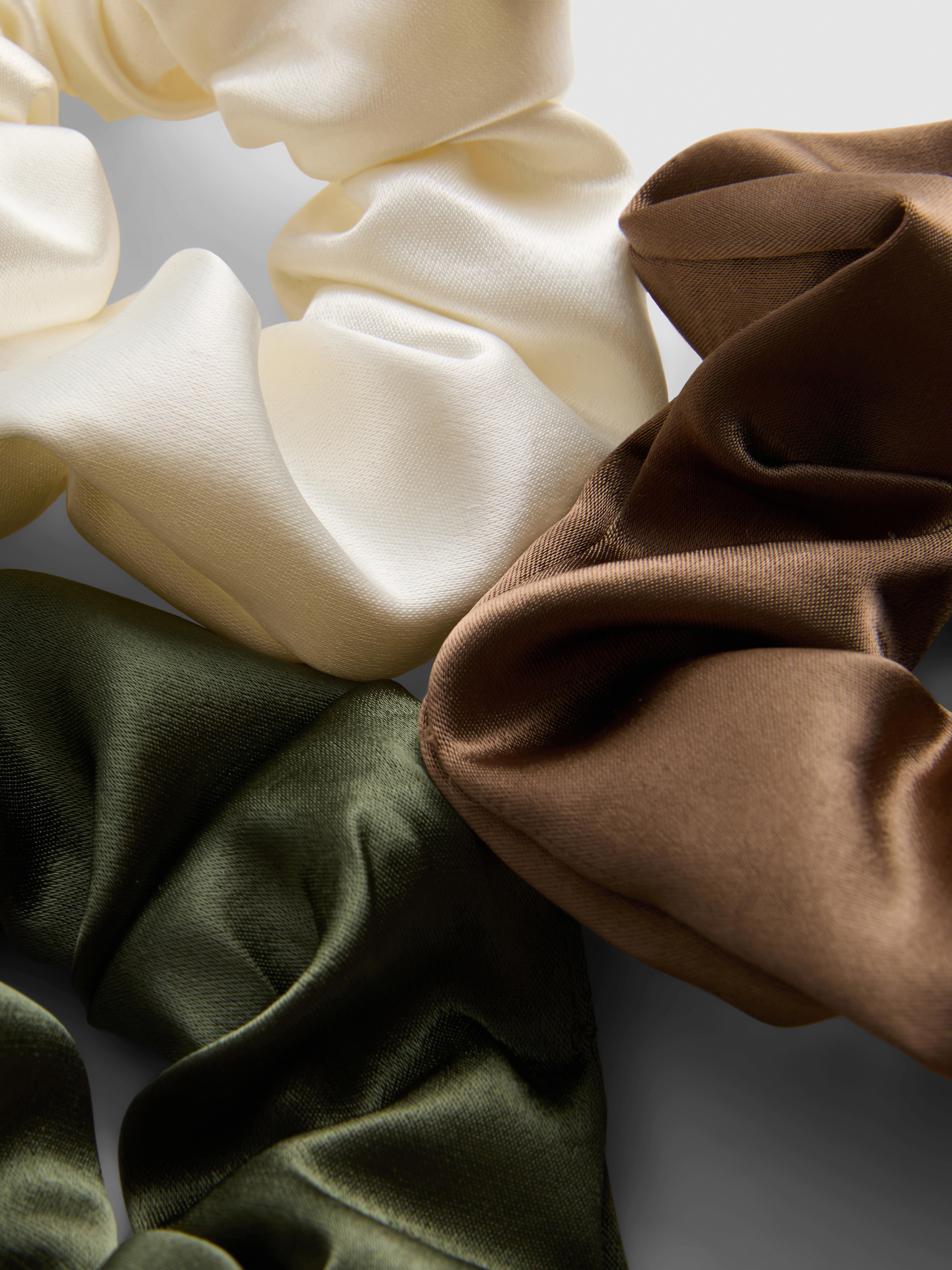 3-Pack Satin Scrunchies