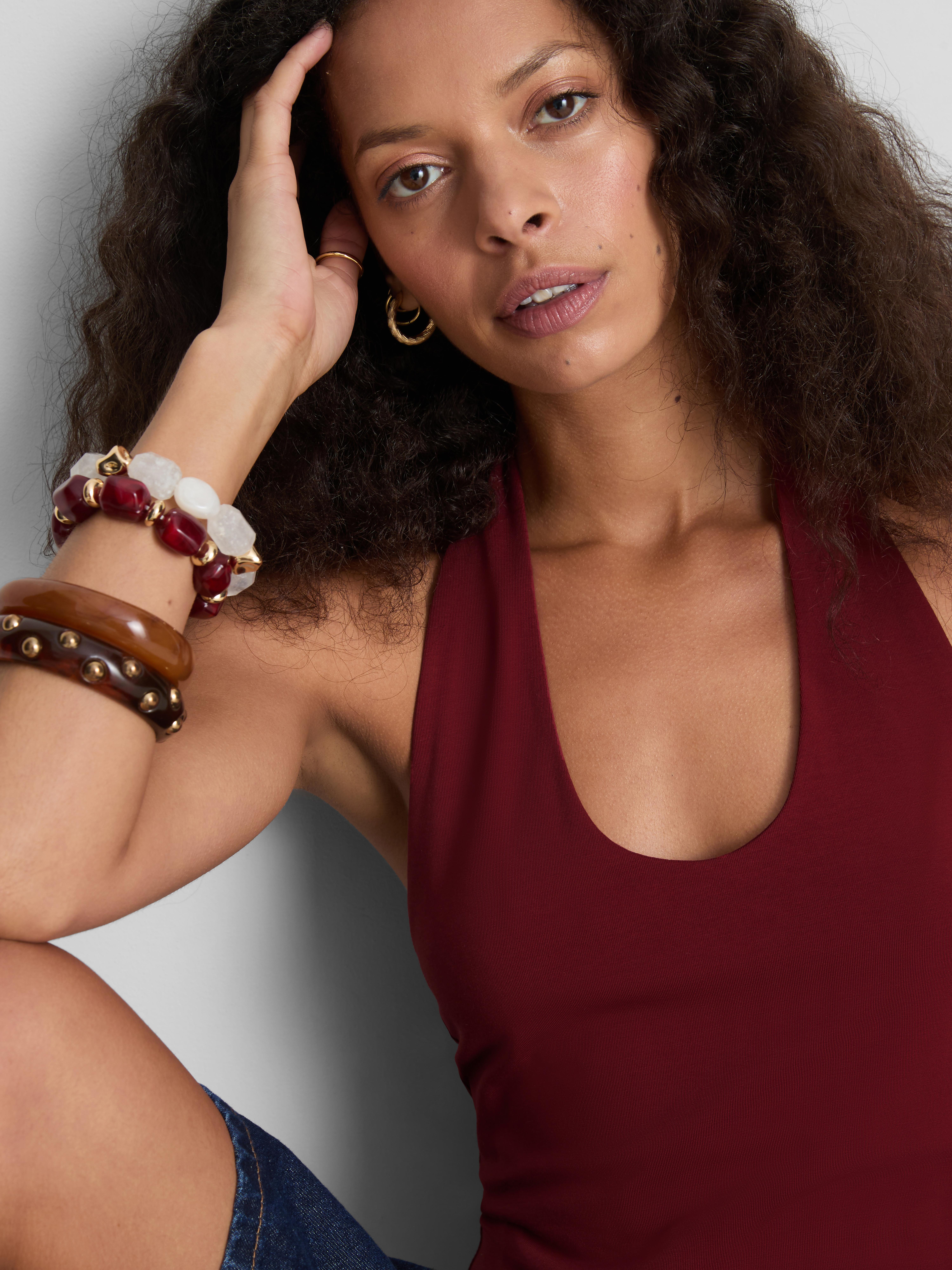 Pure Cotton Halter Neck Top
