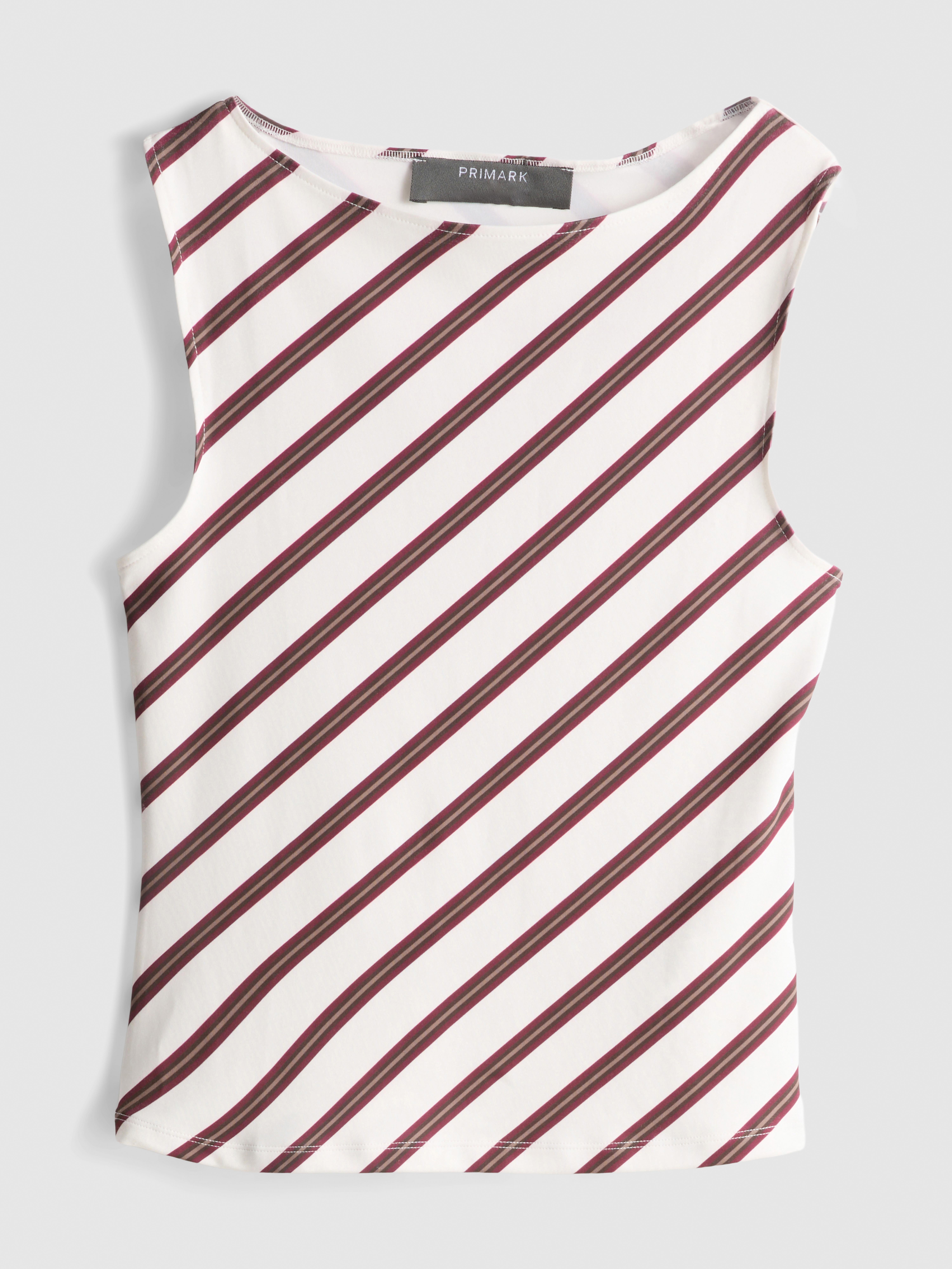 Stripe Boat Neck Tank