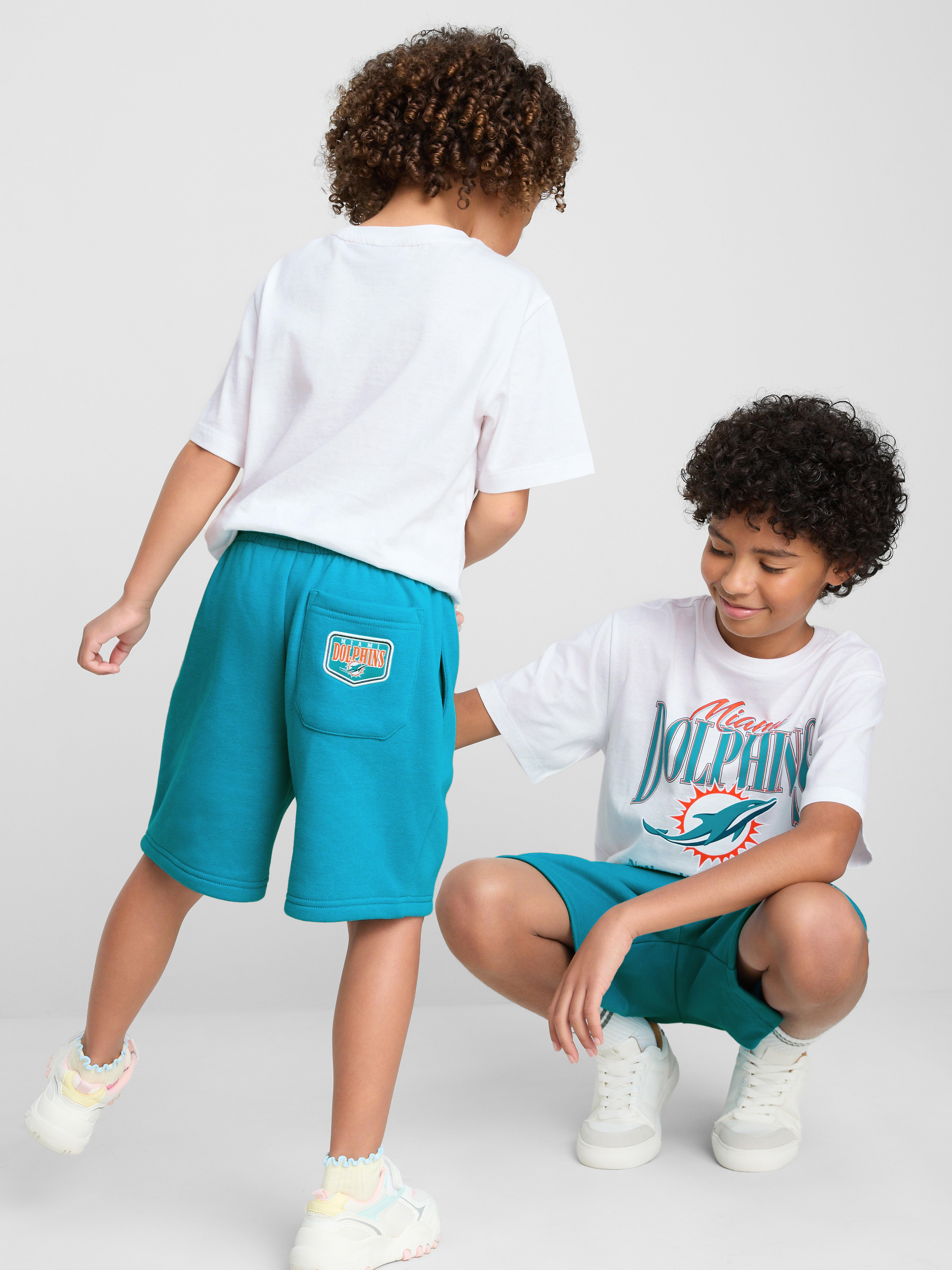 1-14yrs | NFL Miami Dolphins Cotton-Rich Shorts