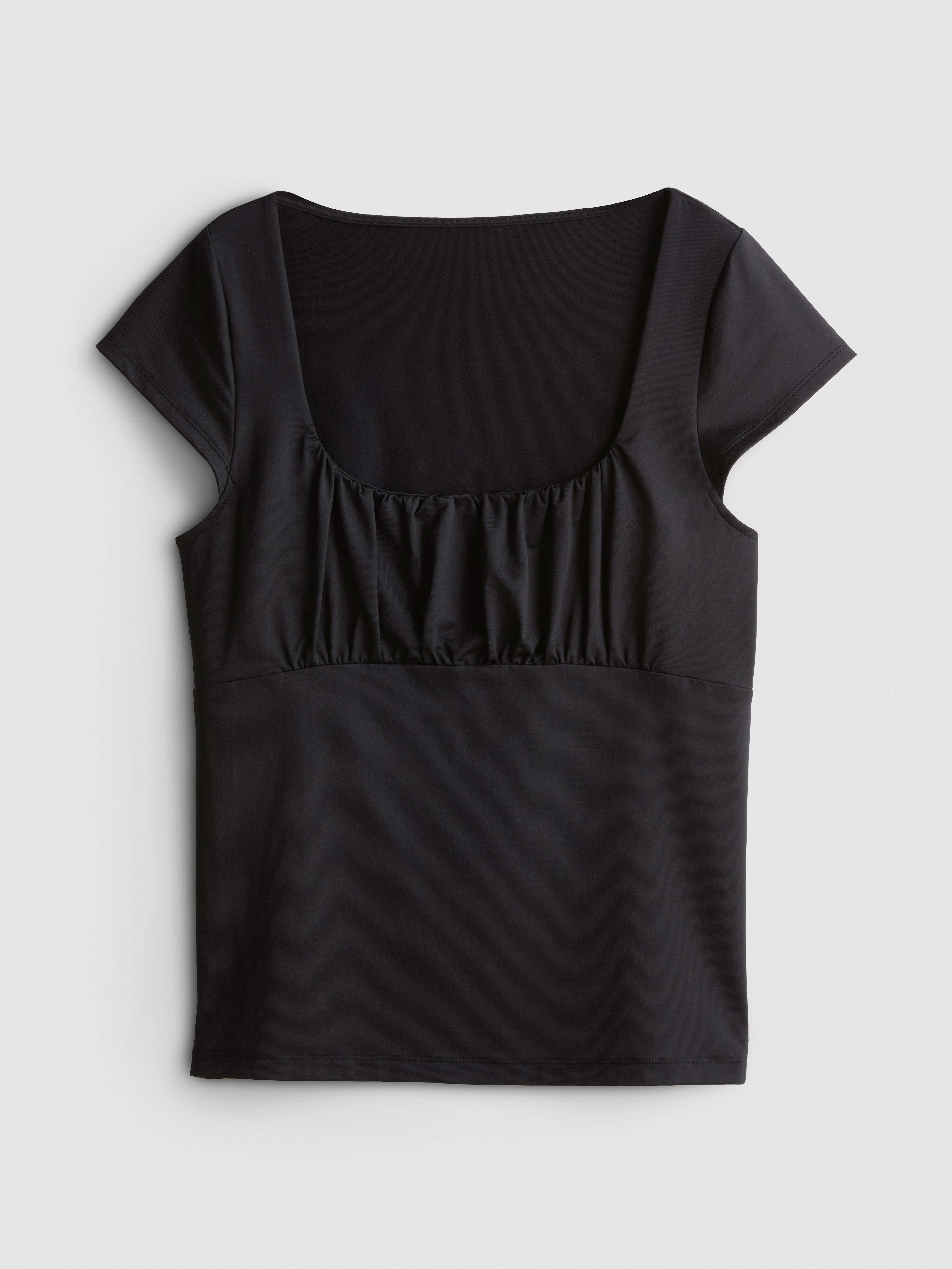Cap-Sleeve Corset Top