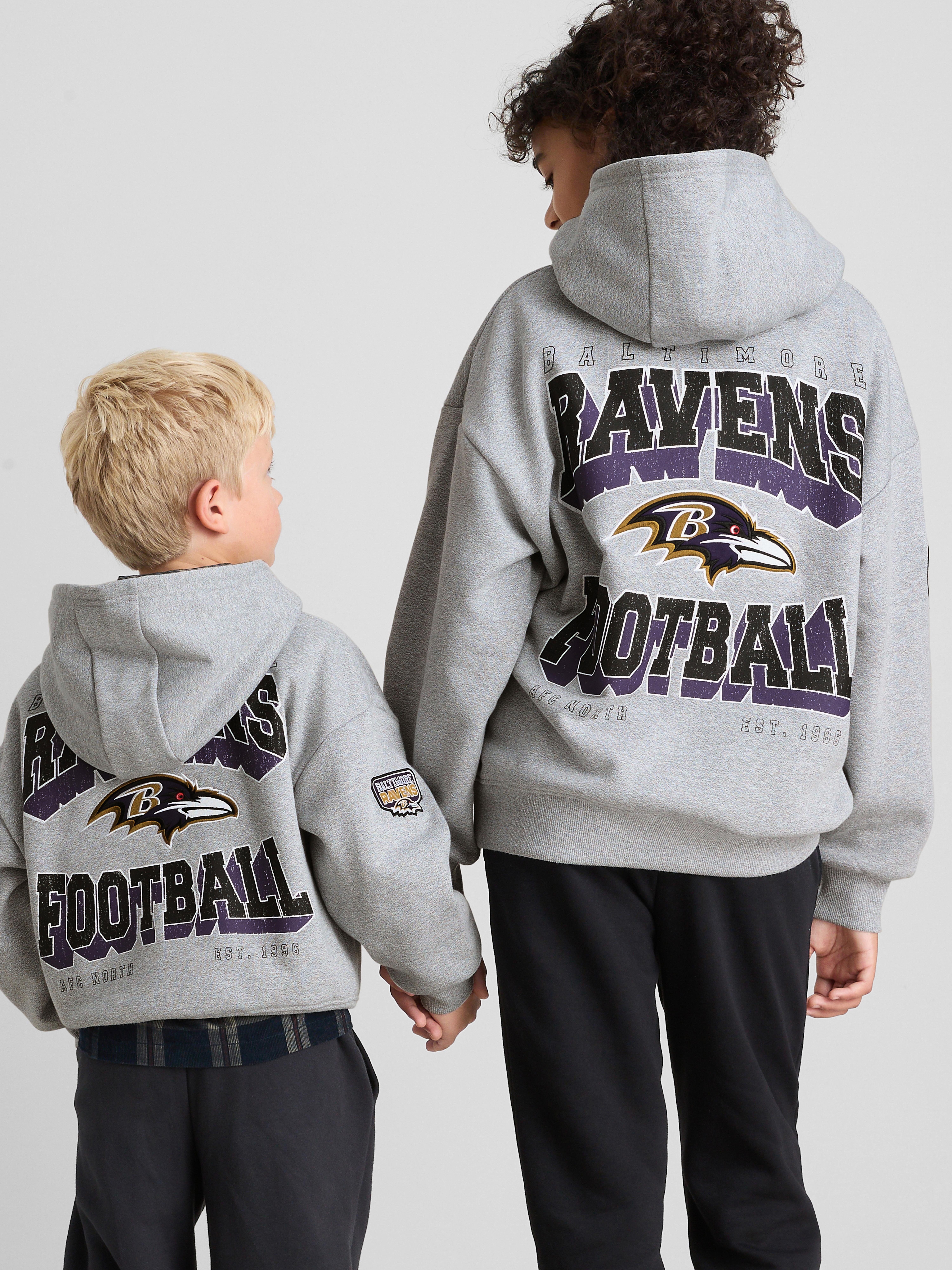1-14yrs | NFL Baltimore Ravens Cotton-Rich Hoodie