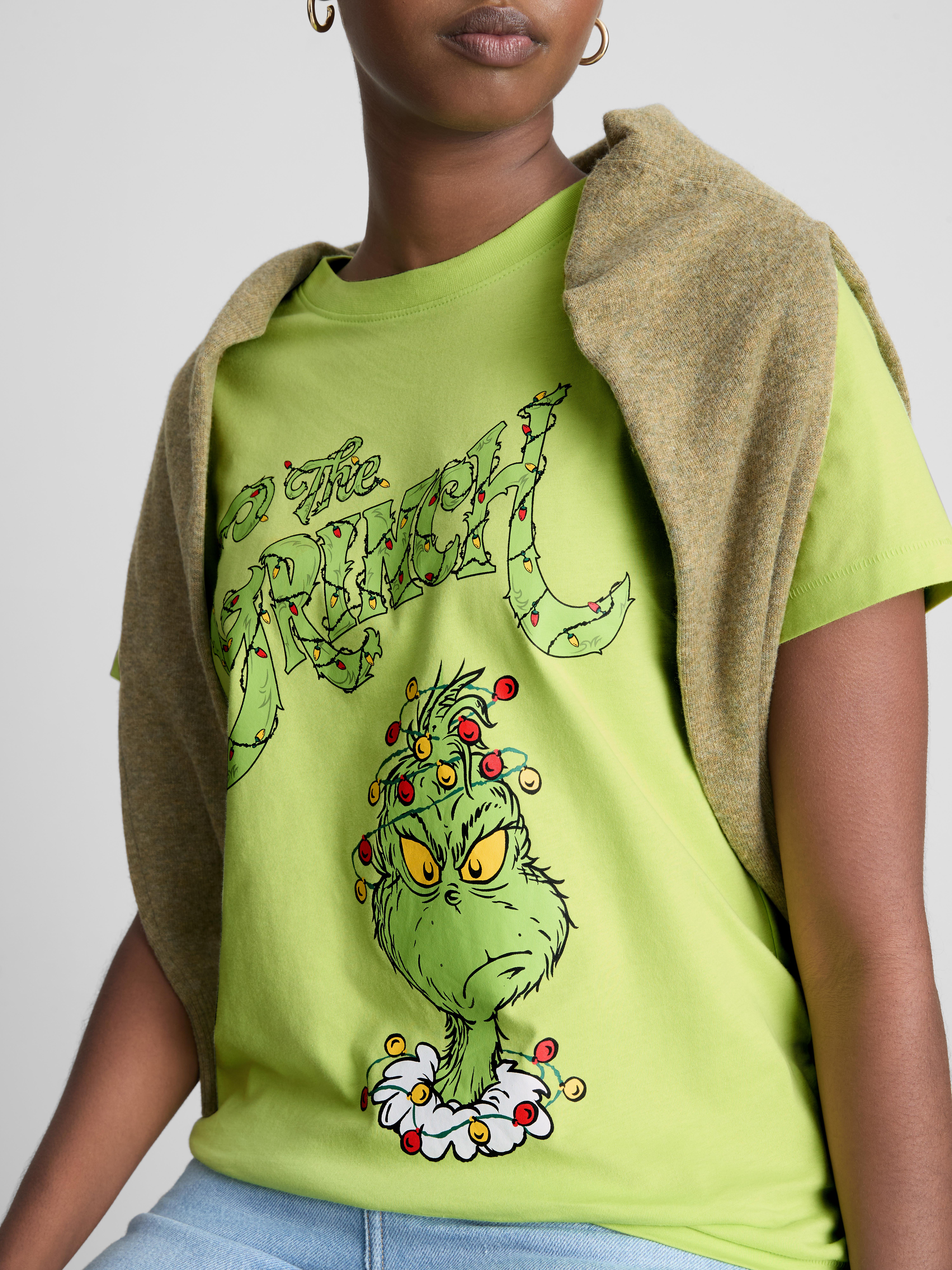 The Grinch Pure Cotton Christmas Graphic Tee