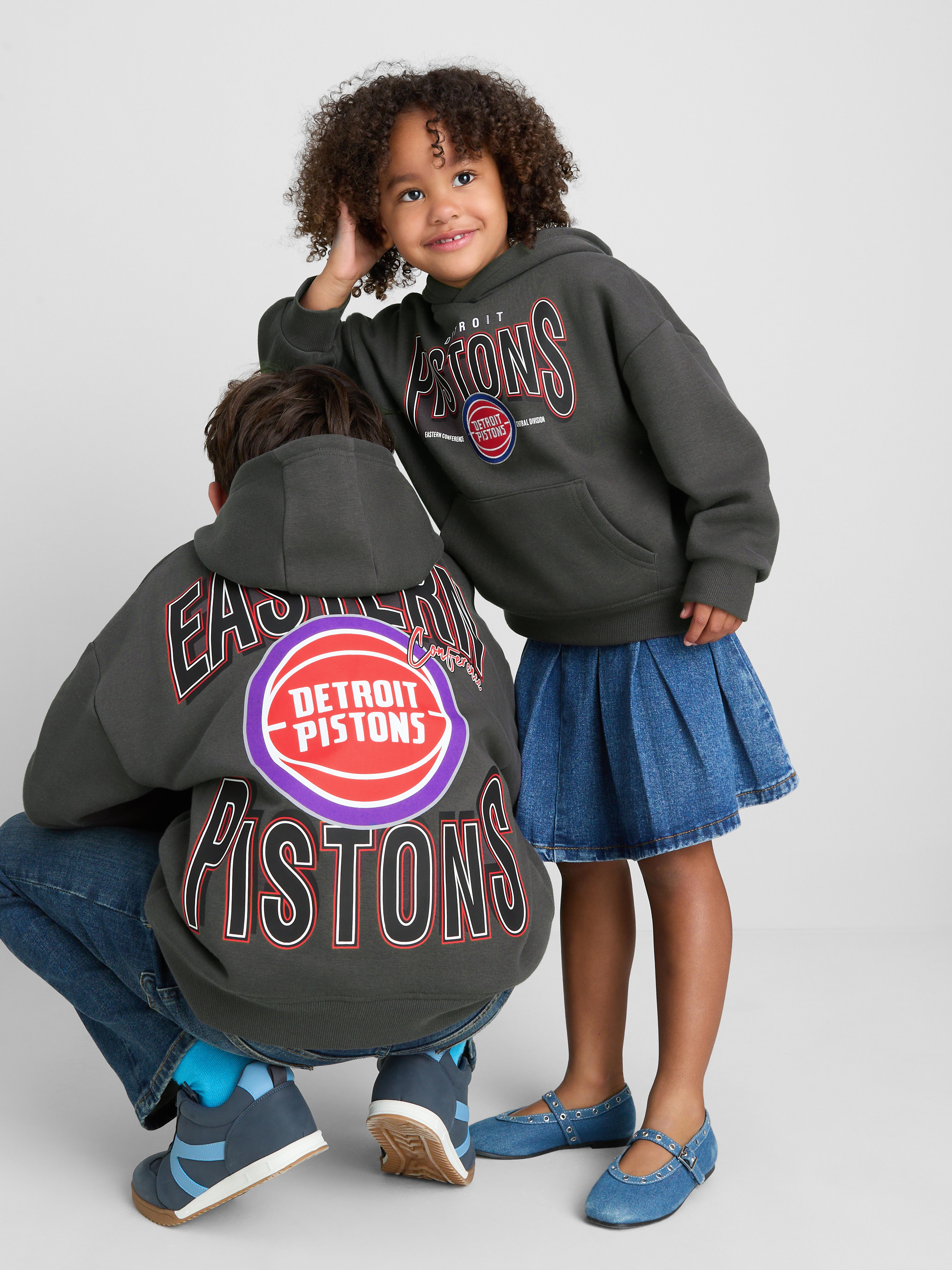 1-14yrs | NBA Detroit Pistons Cotton-Rich Hoodie