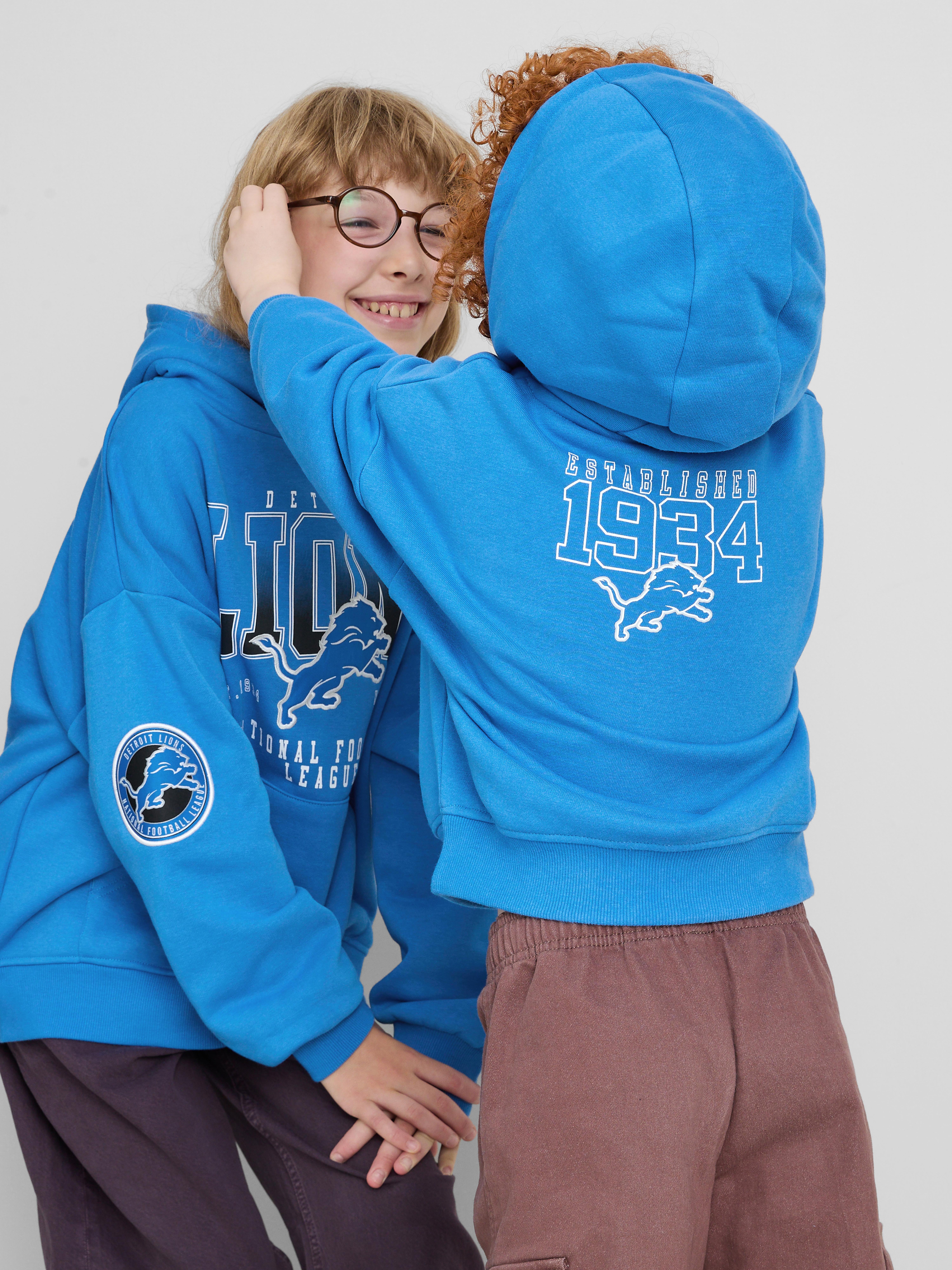 1-14yrs | NFL Detroit Lions Cotton-Rich Hoodie