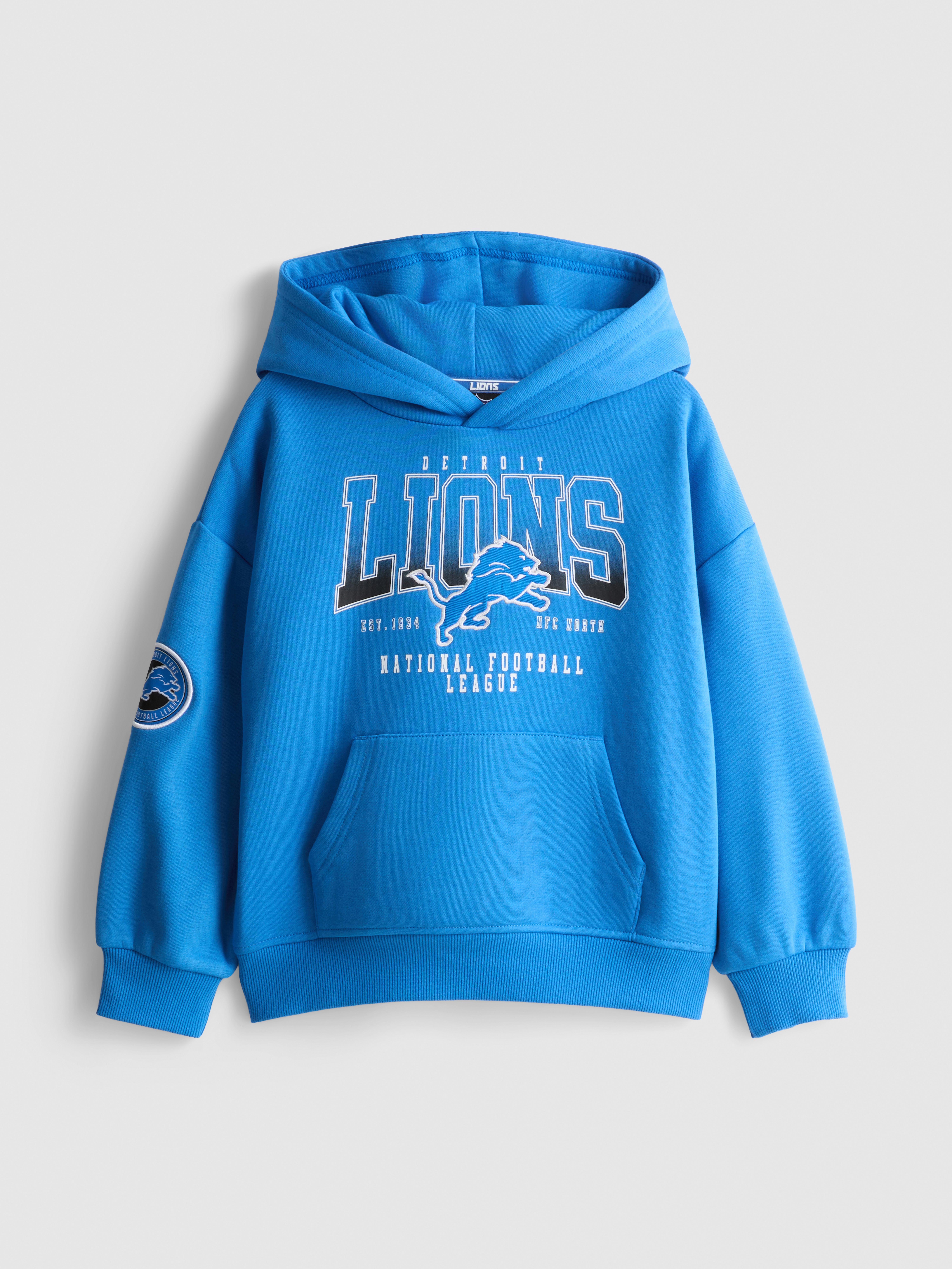 1-14yrs | NFL Detroit Lions Cotton-Rich Hoodie
