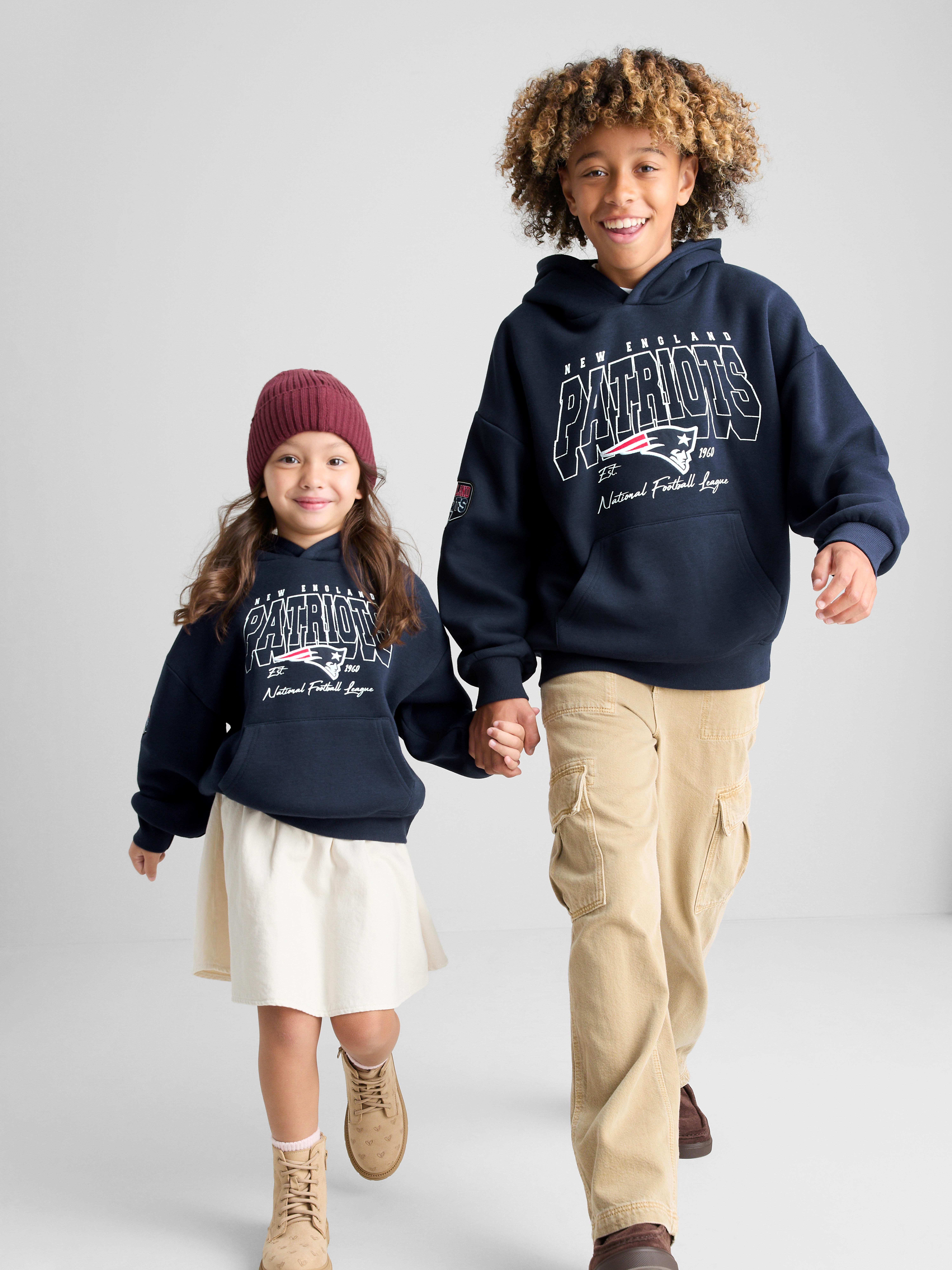 1-14yrs | NFL New England Patriots Cotton-Rich Hoodie