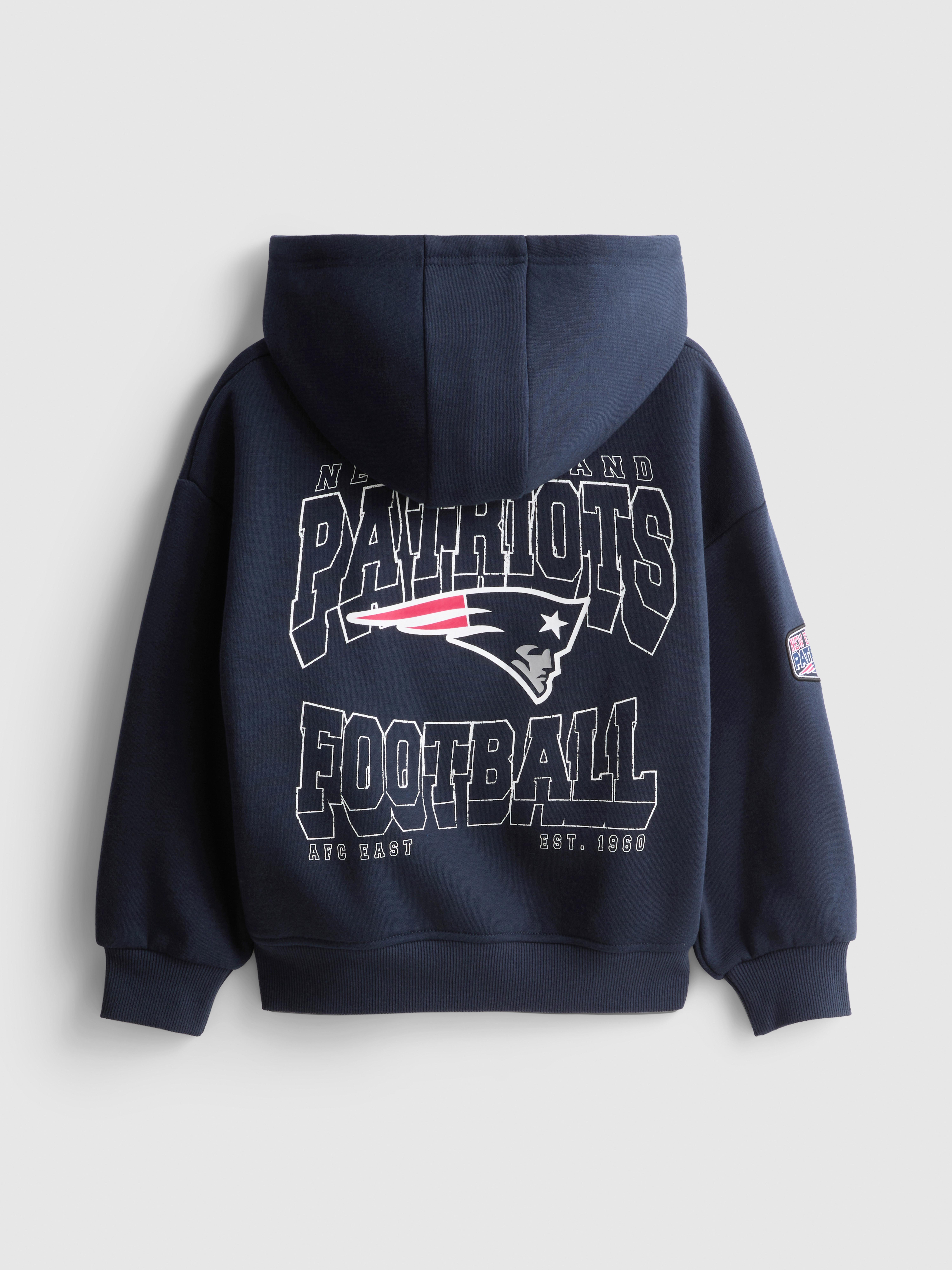 1-14yrs | NFL New England Patriots Cotton-Rich Hoodie