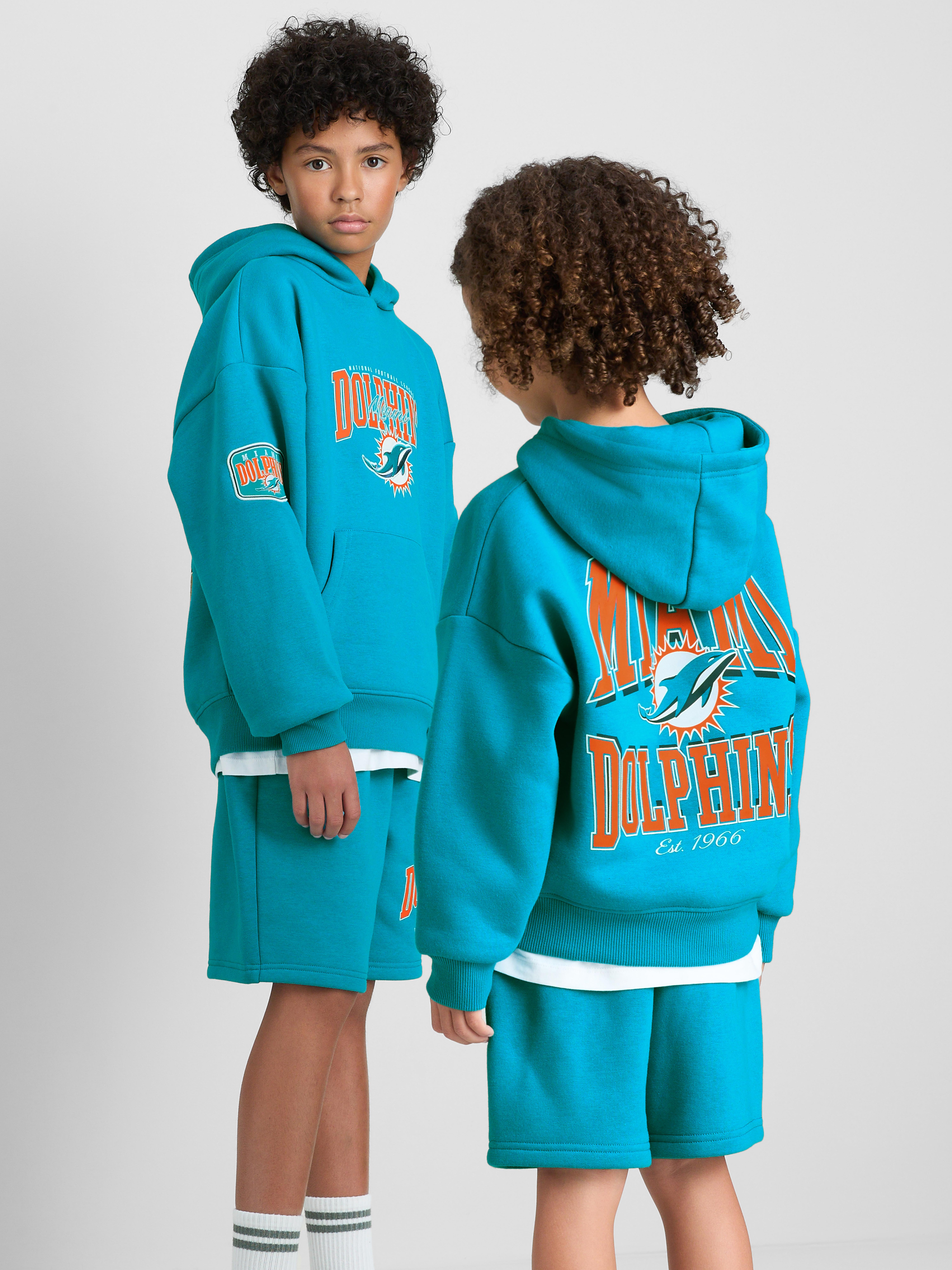 1-14yrs | NFL Miami Dolphins Cotton-Rich Hoodie