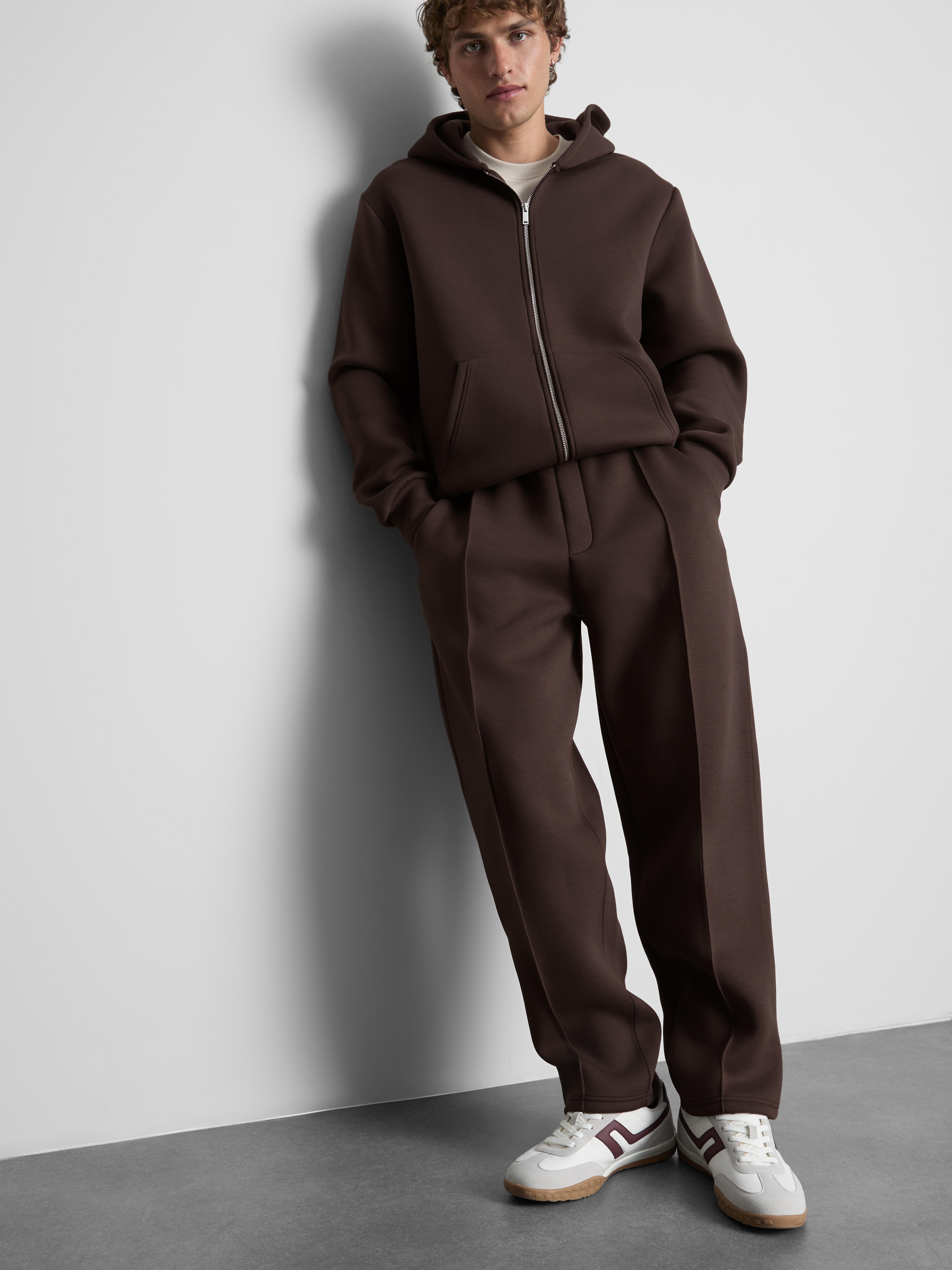 Mens Brown Tapered Scuba Joggers | Primark