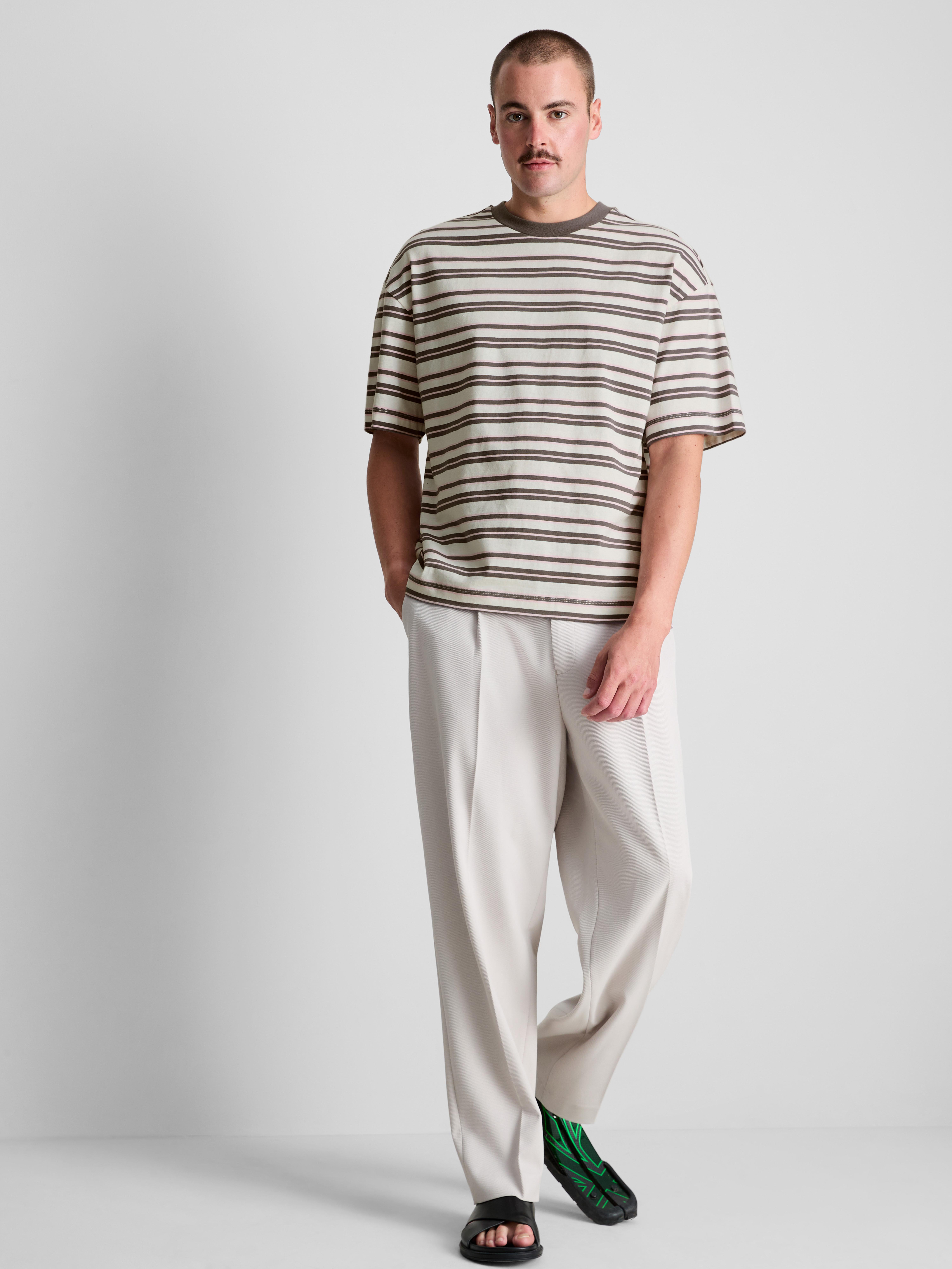 Pure Cotton Striped T-Shirt