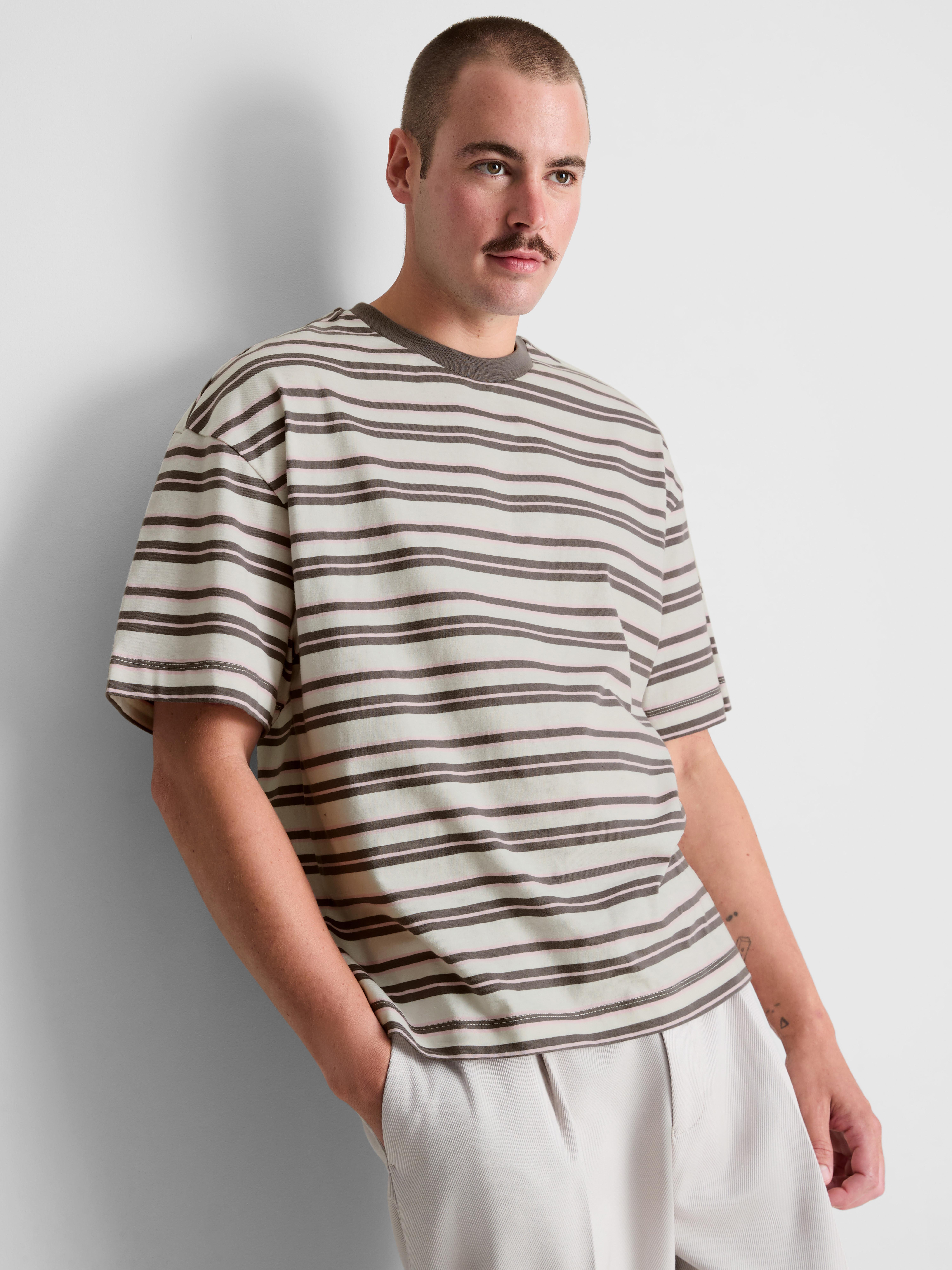 Pure Cotton Striped T-Shirt