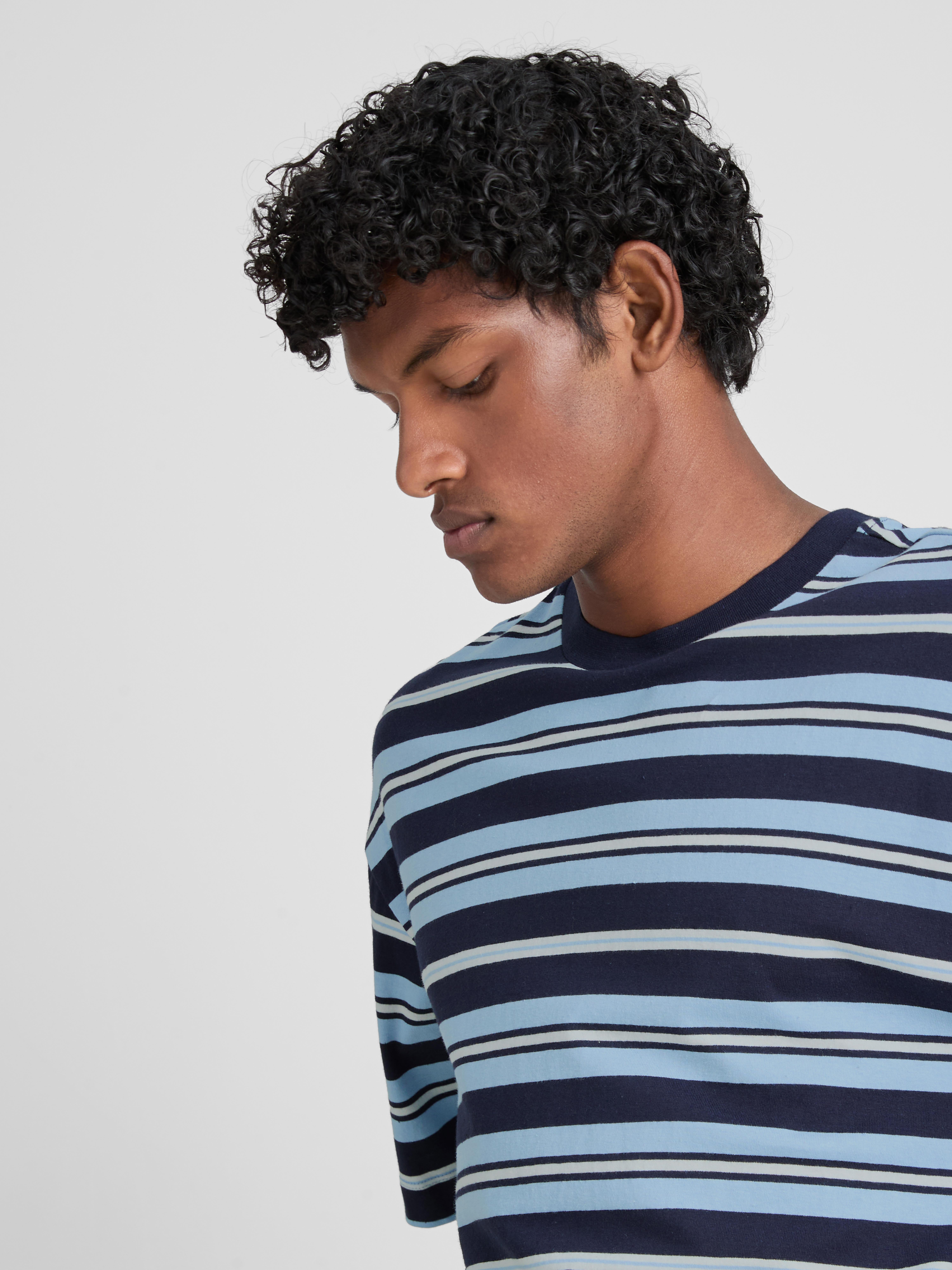 Pure Cotton Striped Boxy T-Shirt