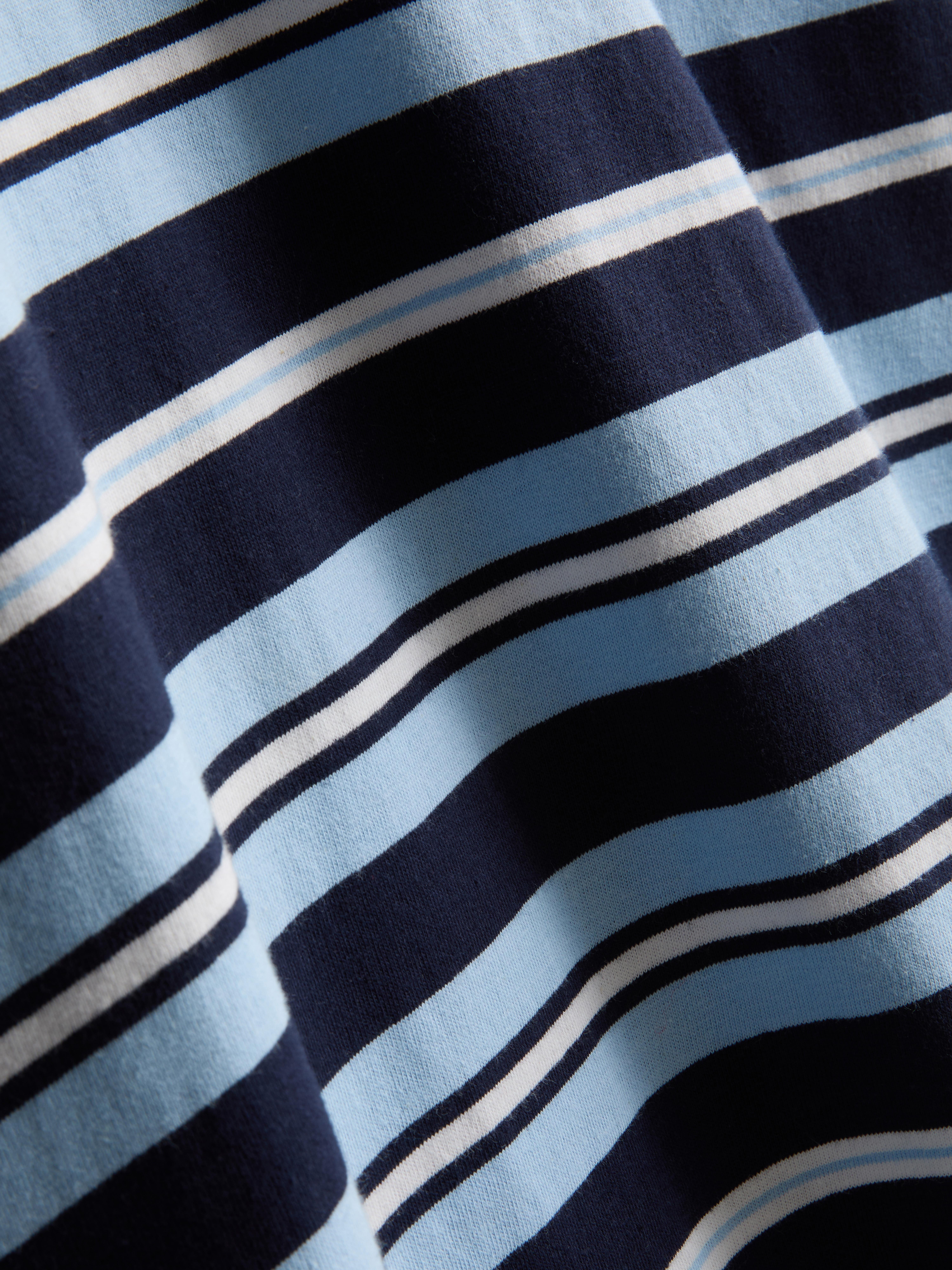Pure Cotton Striped Boxy T-Shirt