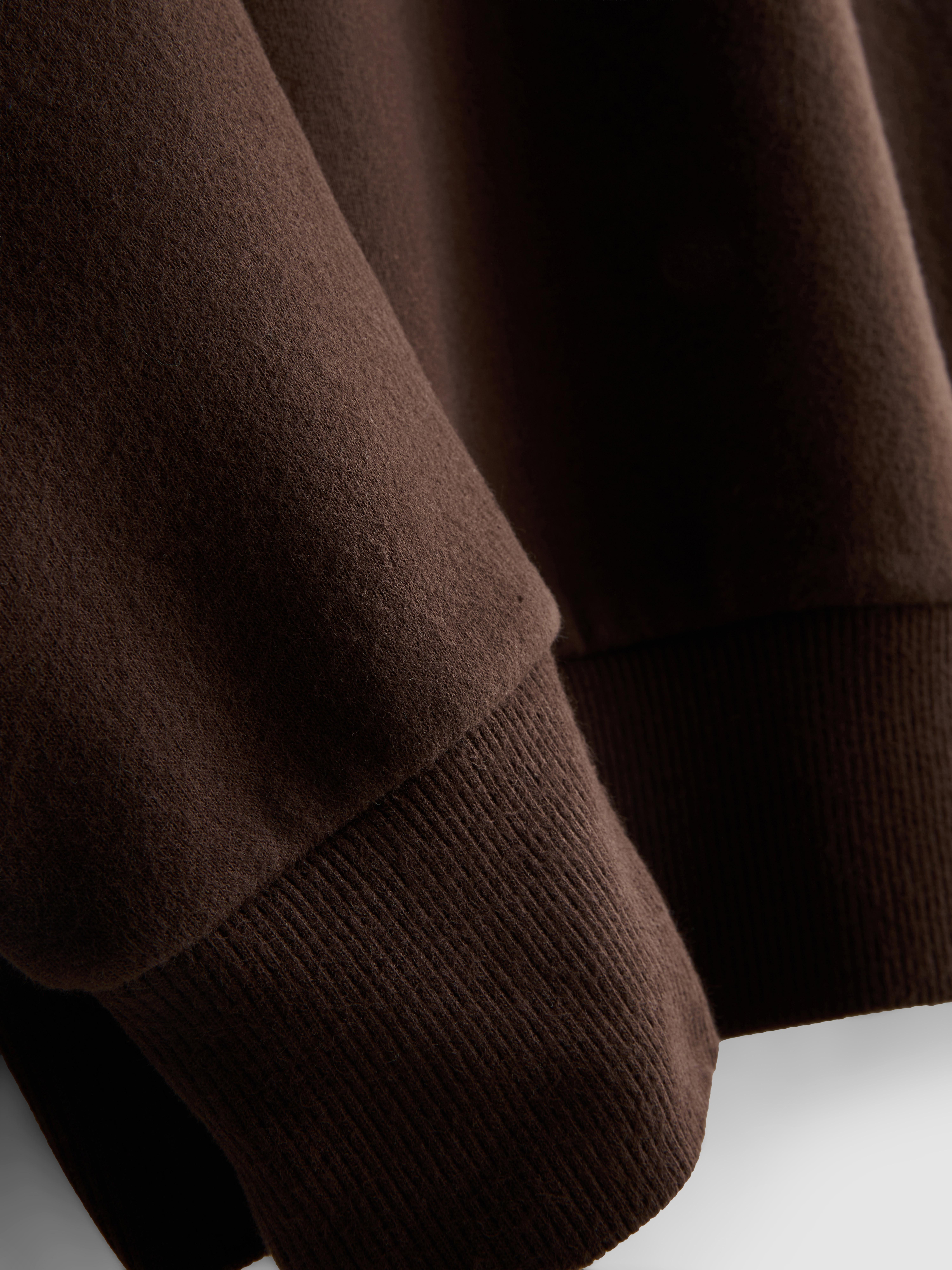 Cotton Blend Half-Zip Sweatshirt