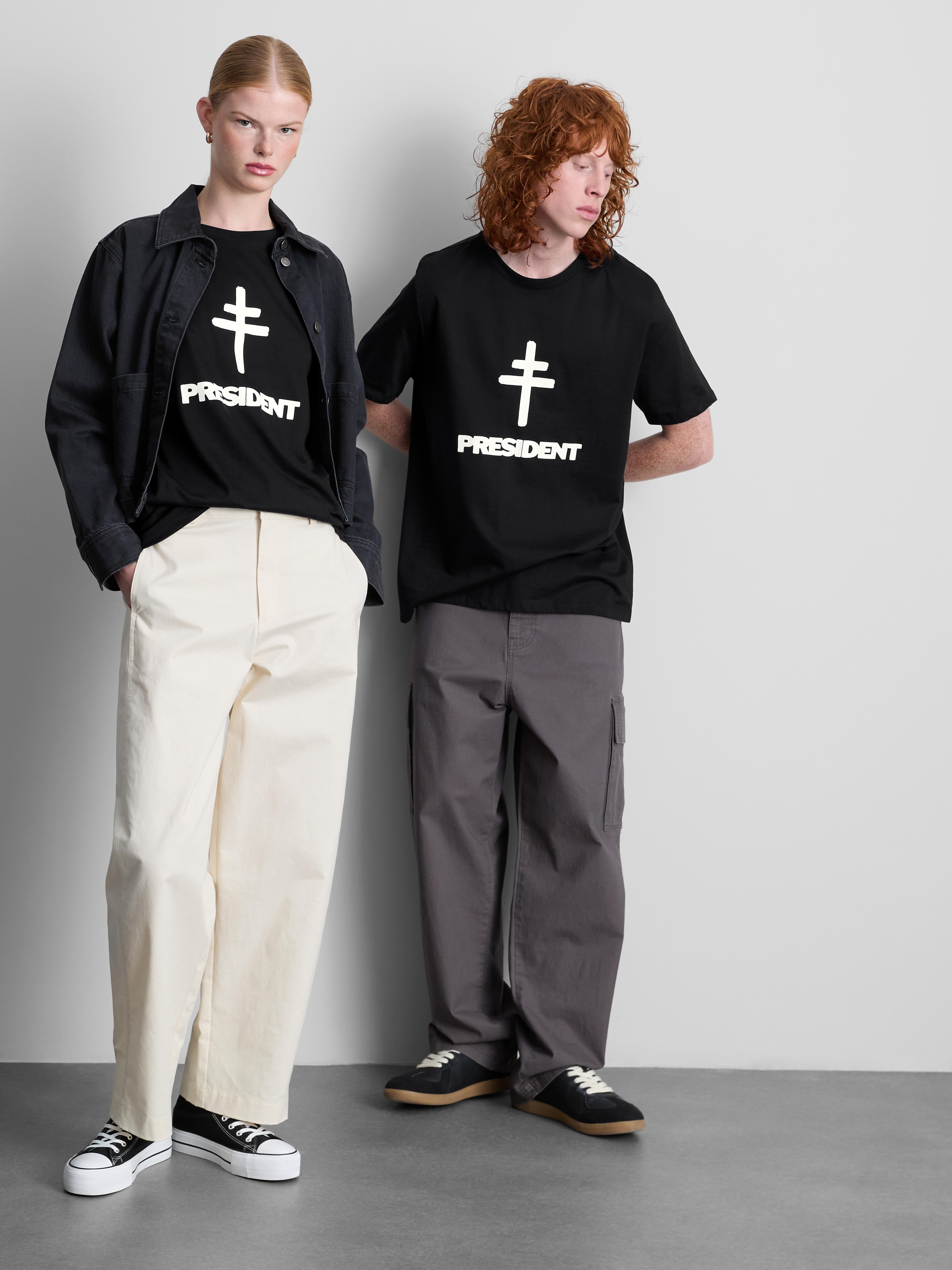 Pure Cotton President Graphic Band T-Shirt