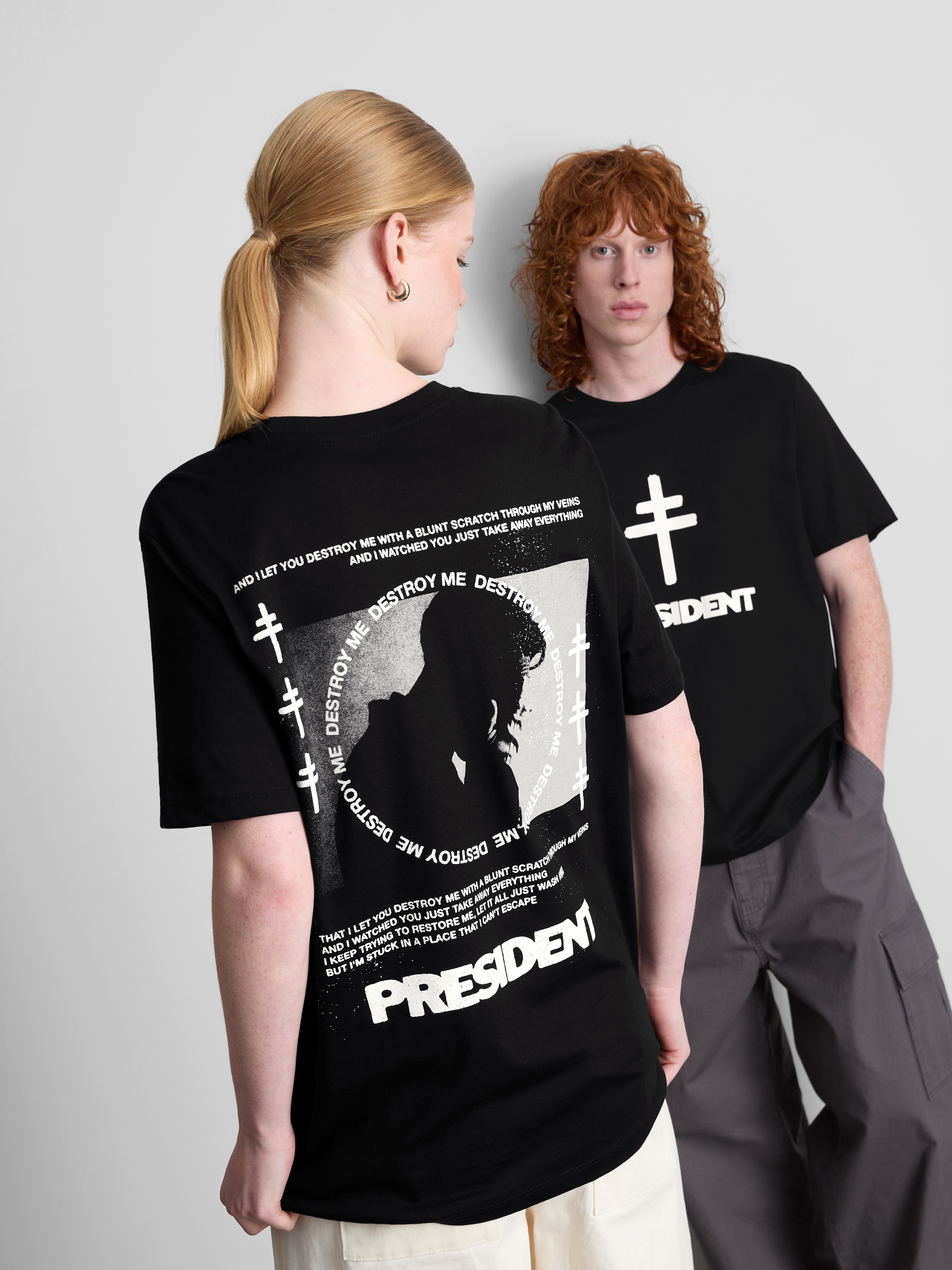 Pure Cotton President Graphic Band T-Shirt