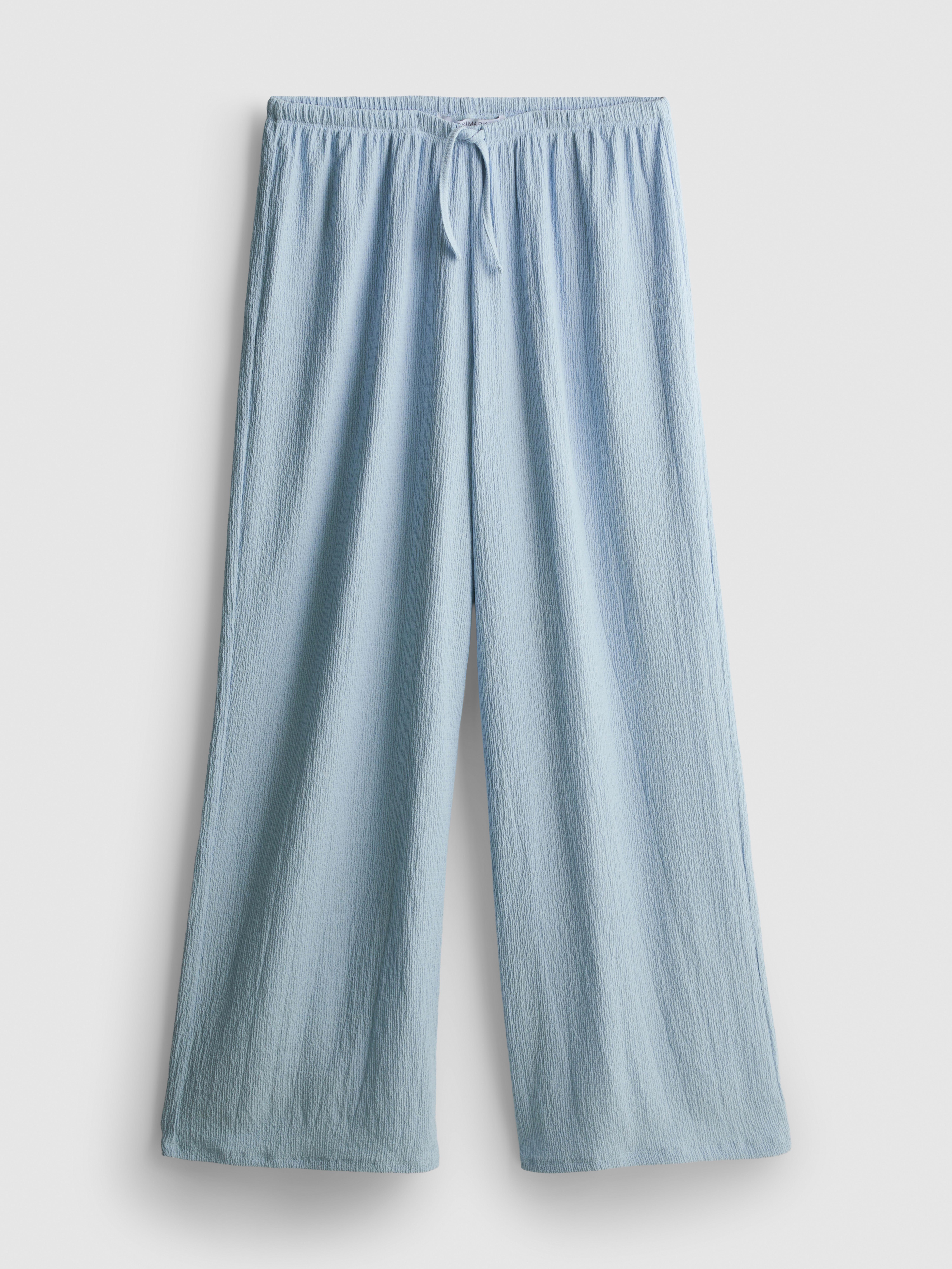 Hose mit Falten und weitem Bein