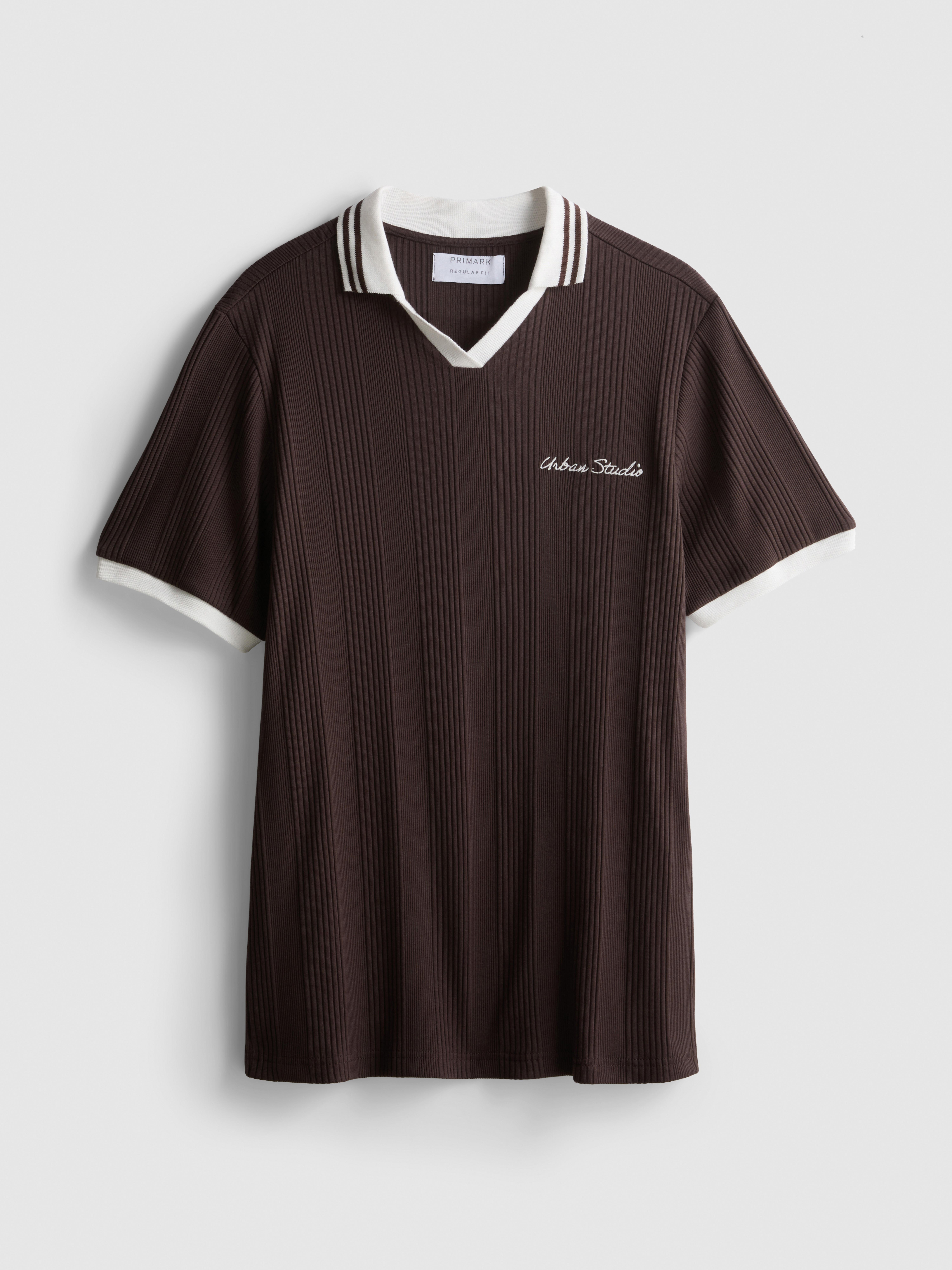 Pure Cotton Ribbed Polo Shirt