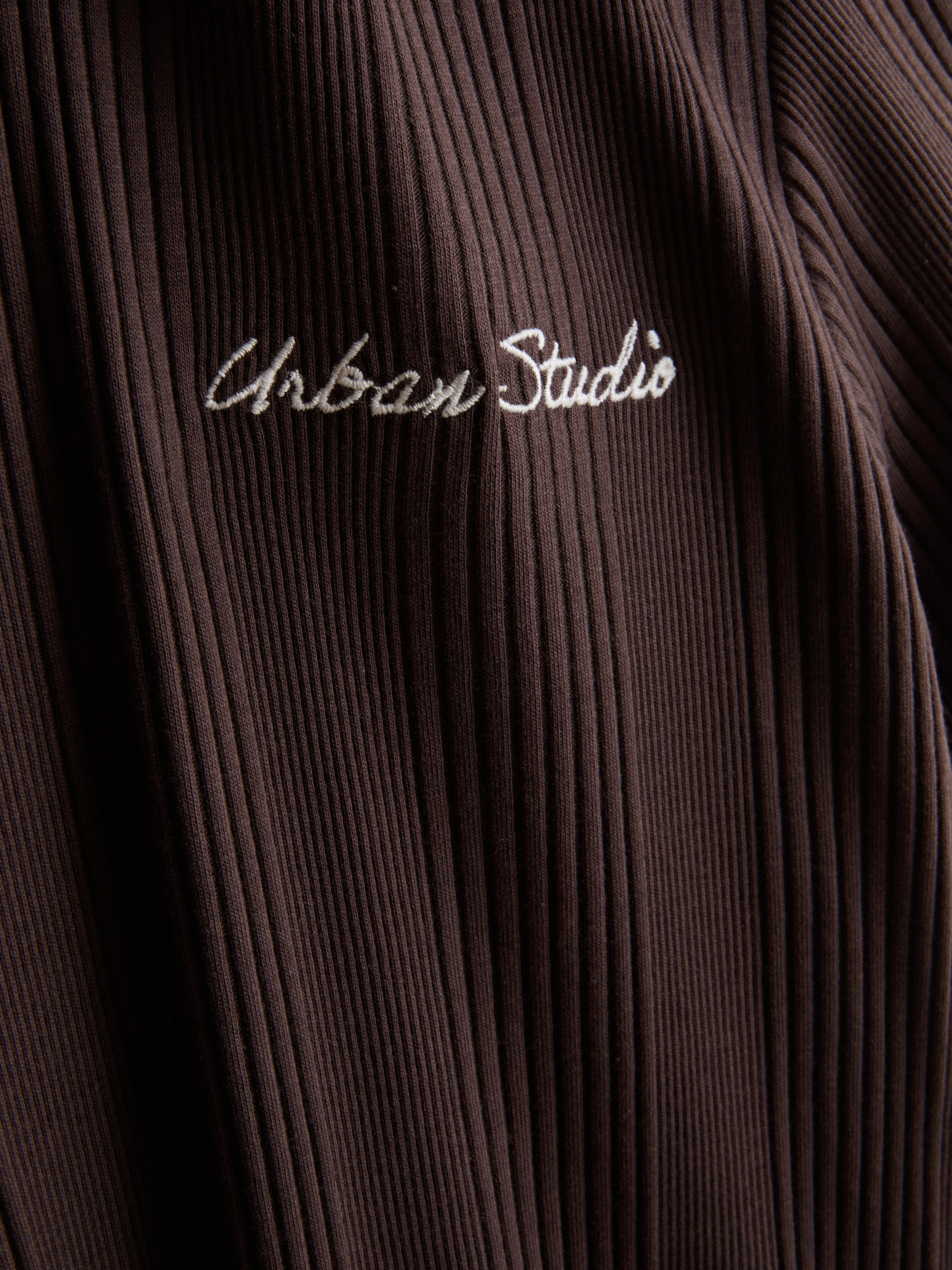 Pure Cotton Ribbed Polo Shirt