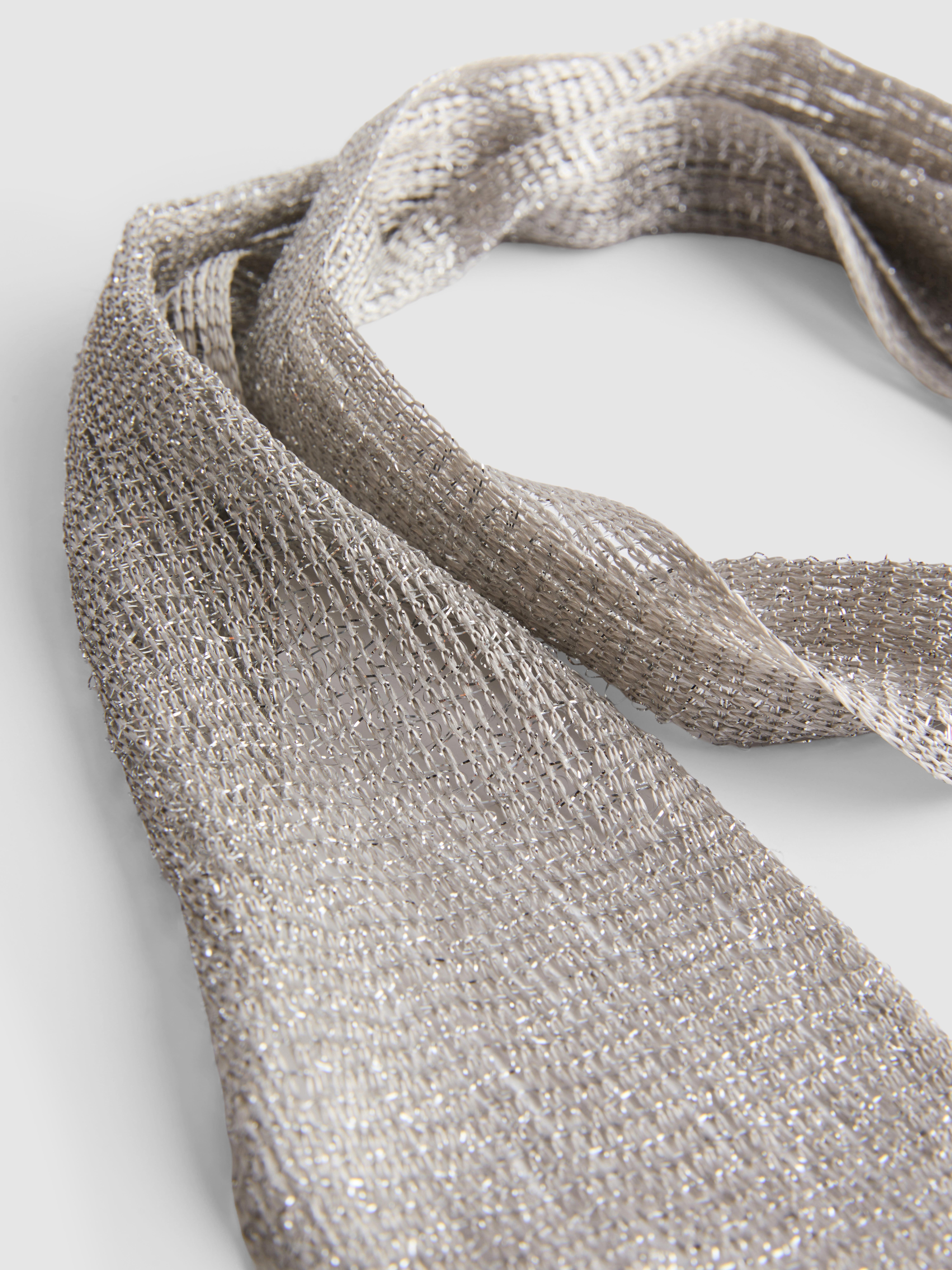 Metallic Thread Fringe Scarf