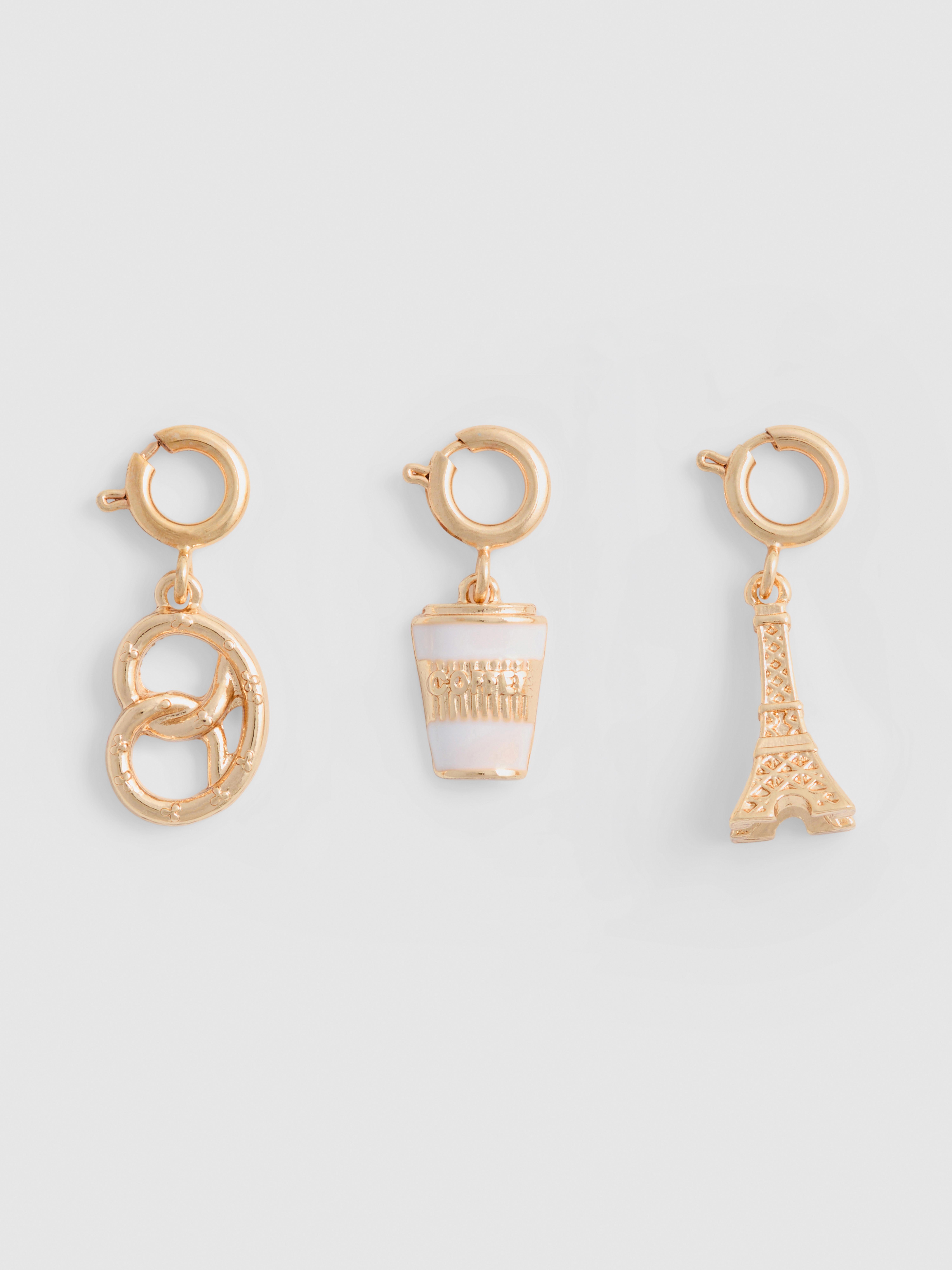 3pk Travel Clip-On Charms