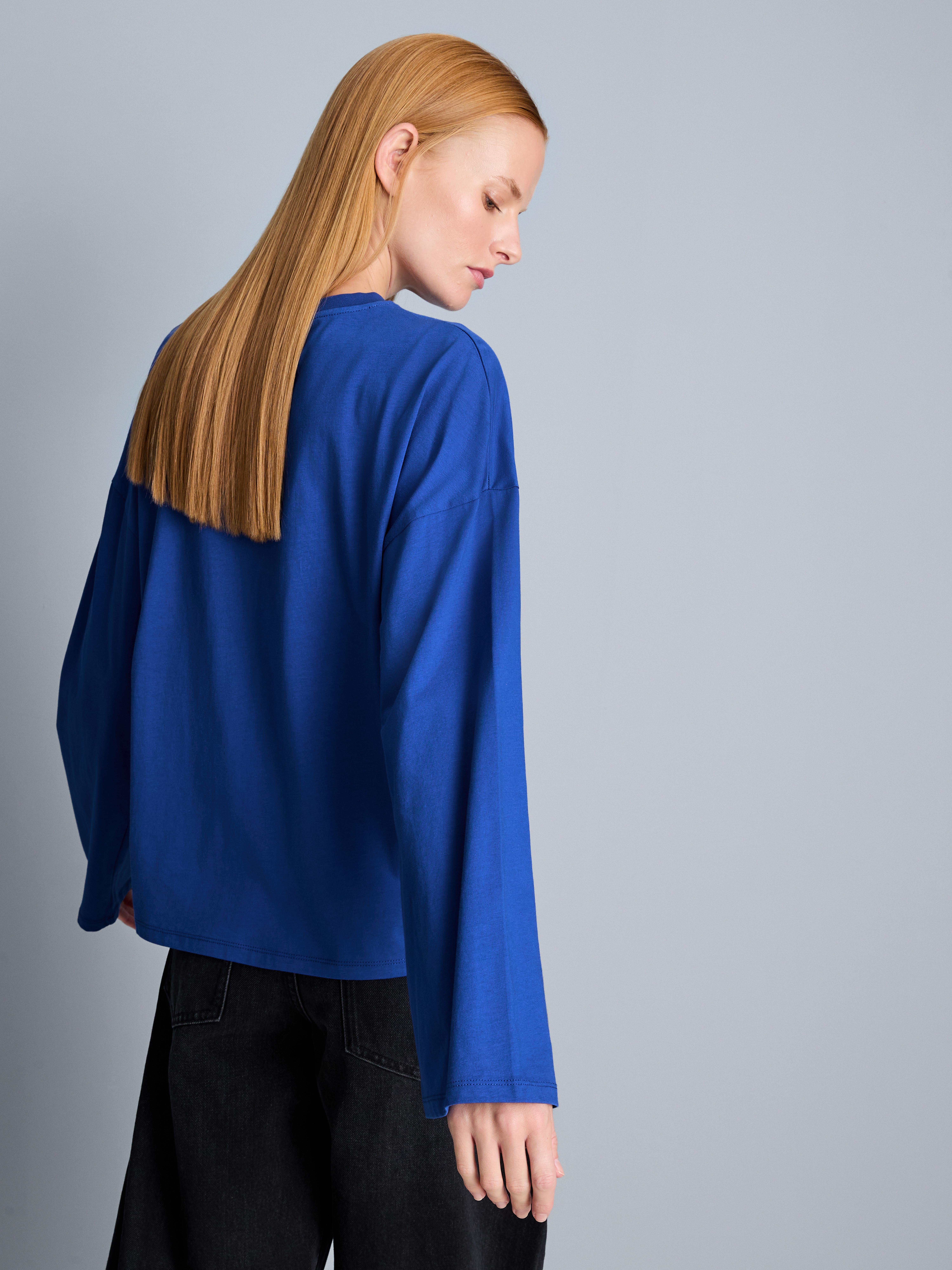 Pure Cotton Relaxed Bell Sleeve Tee