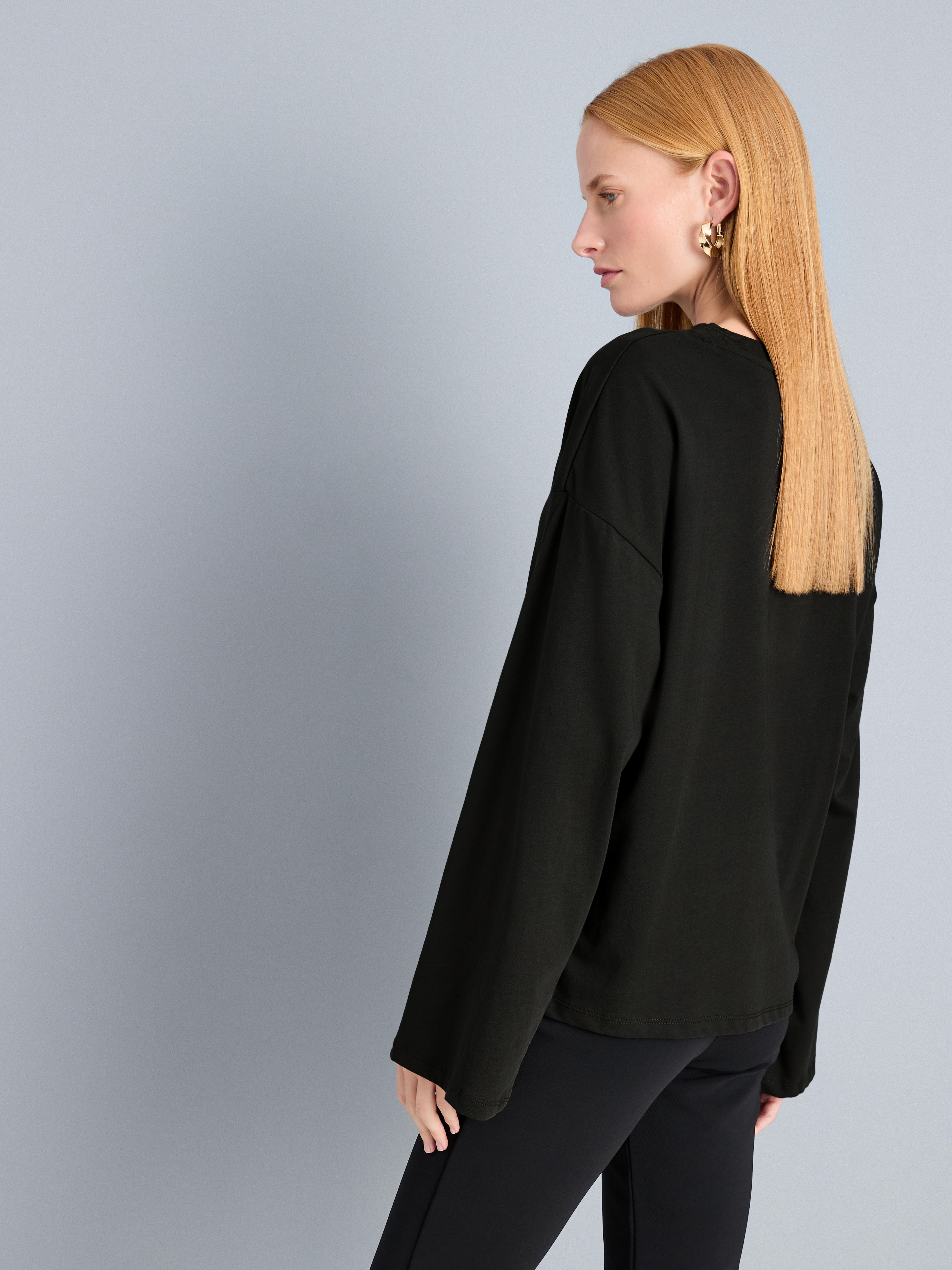 Pure Cotton Relaxed Bell Sleeve Tee