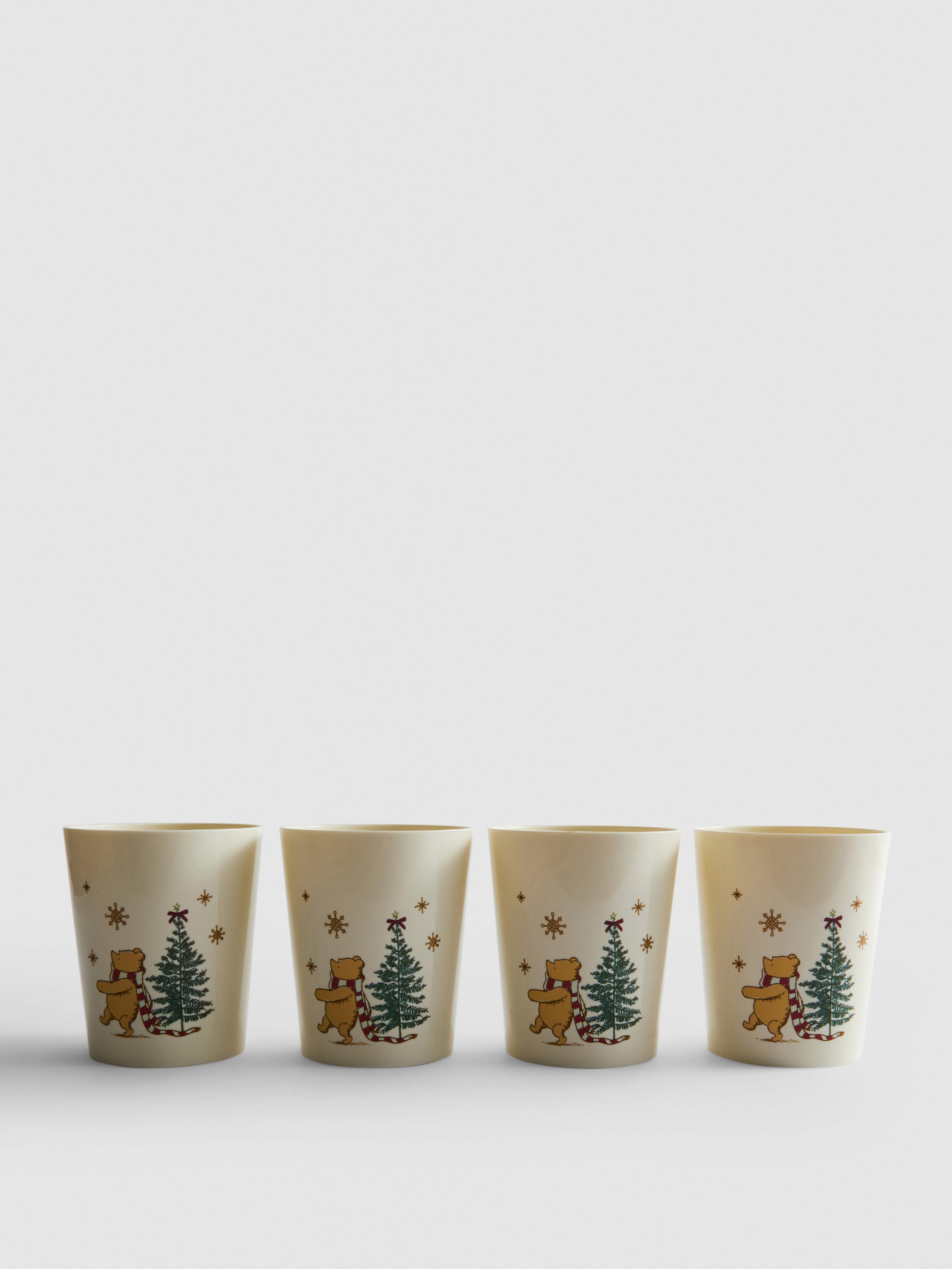 4pk Disney’s Winnie the Pooh Christmas Cups