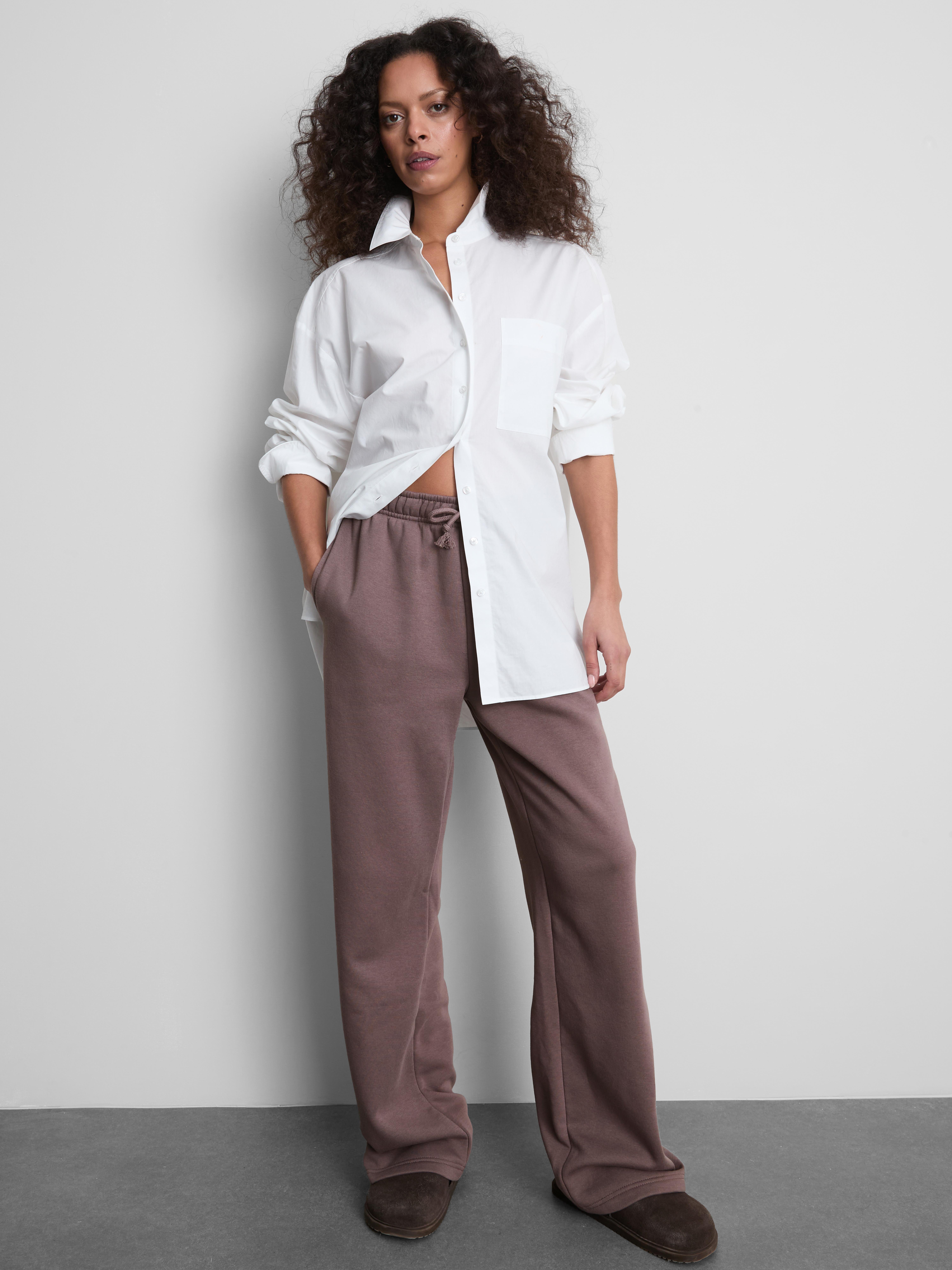 Cotton-Blend Straight-Leg Joggers