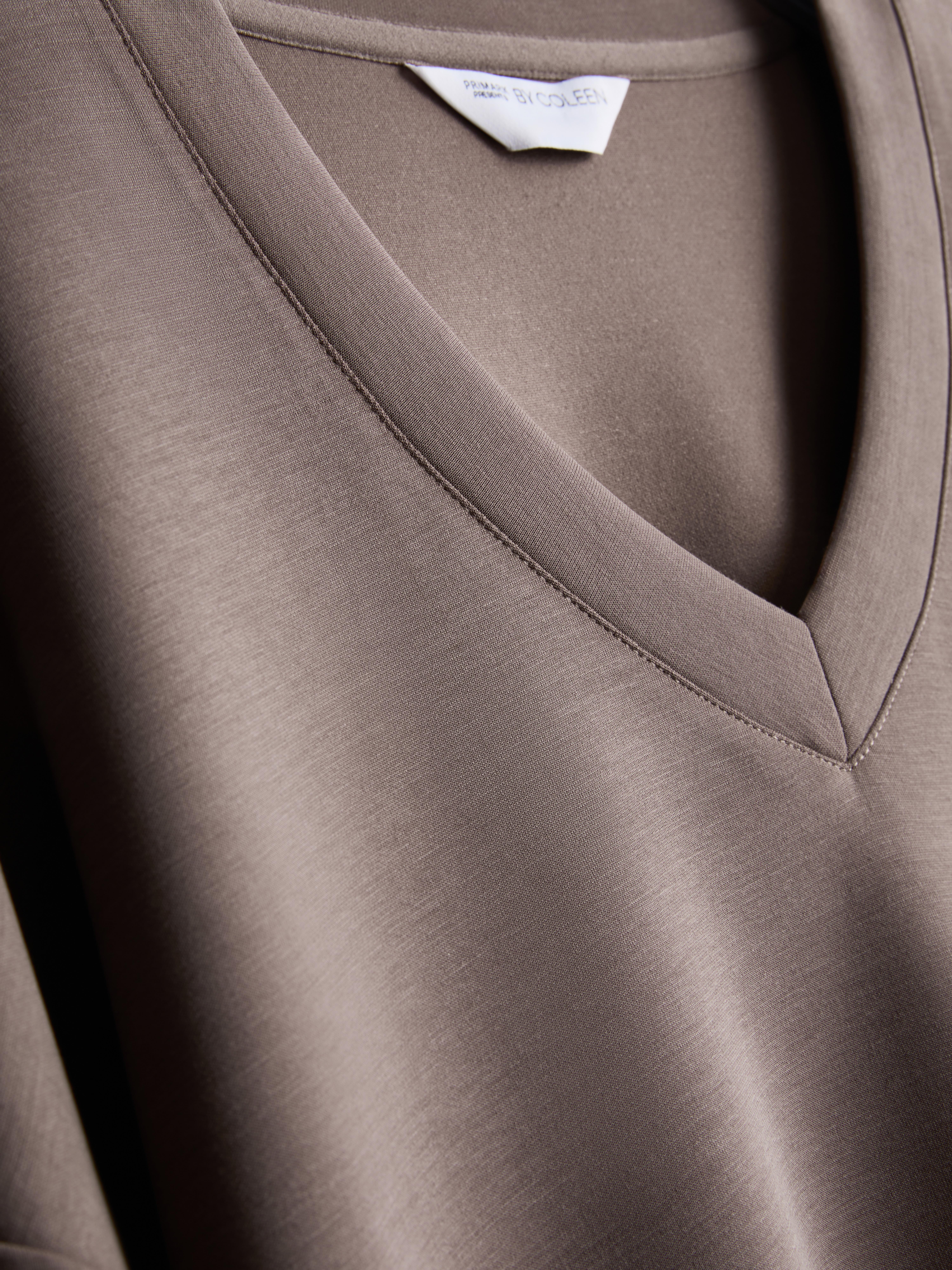 Womens Brown By Coleen Modal Blend V-Neck Sweatshirt | Primark
